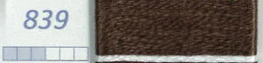DMC Six Strand Embroidery Floss Columns 16, 17, 18 and 19 on DMC chart