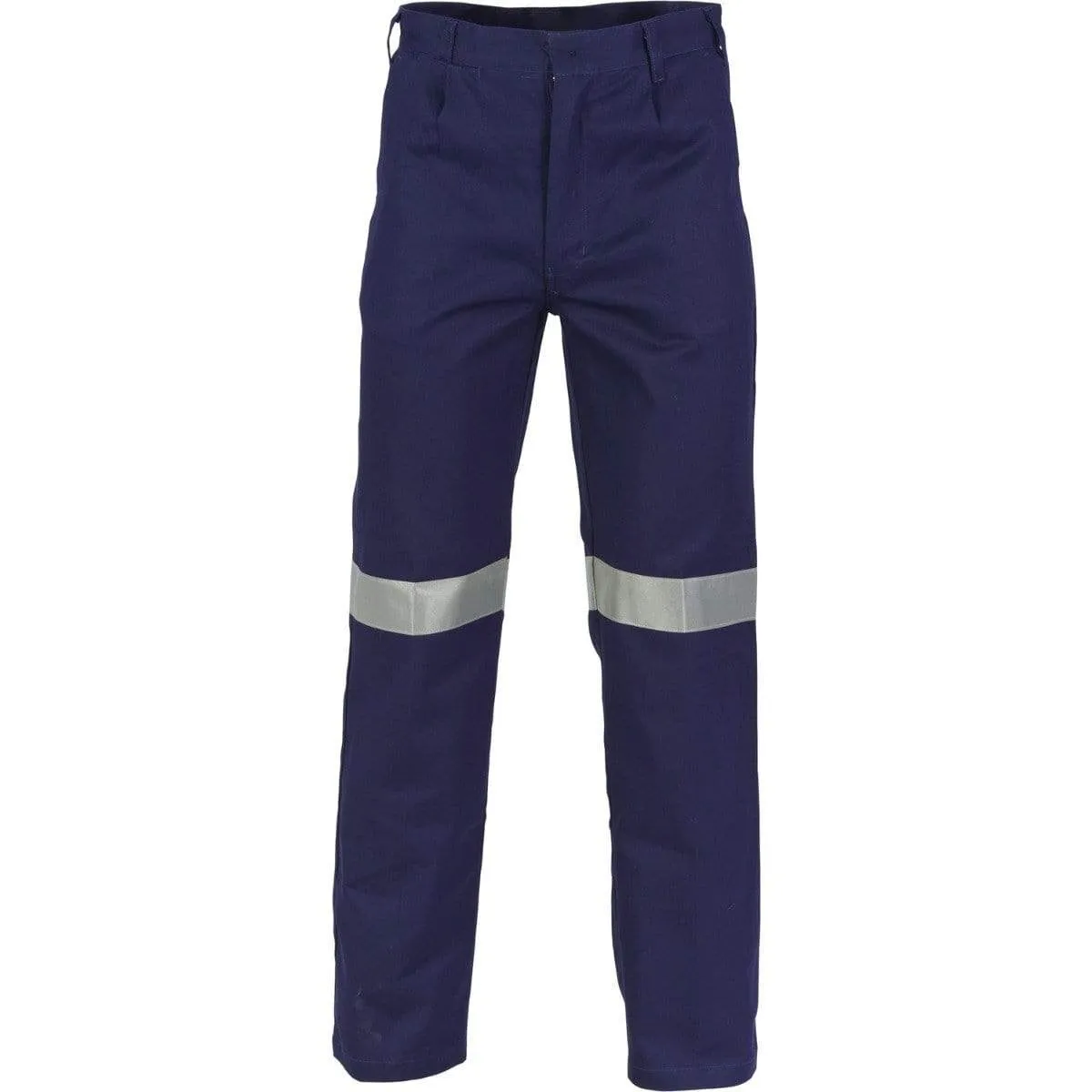 Dnc Workwear Cotton Drill Pants With 3m Reflective Tape - 3314