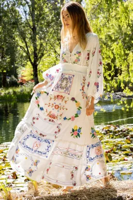 Dream in Color Cottage Dress in Ivory