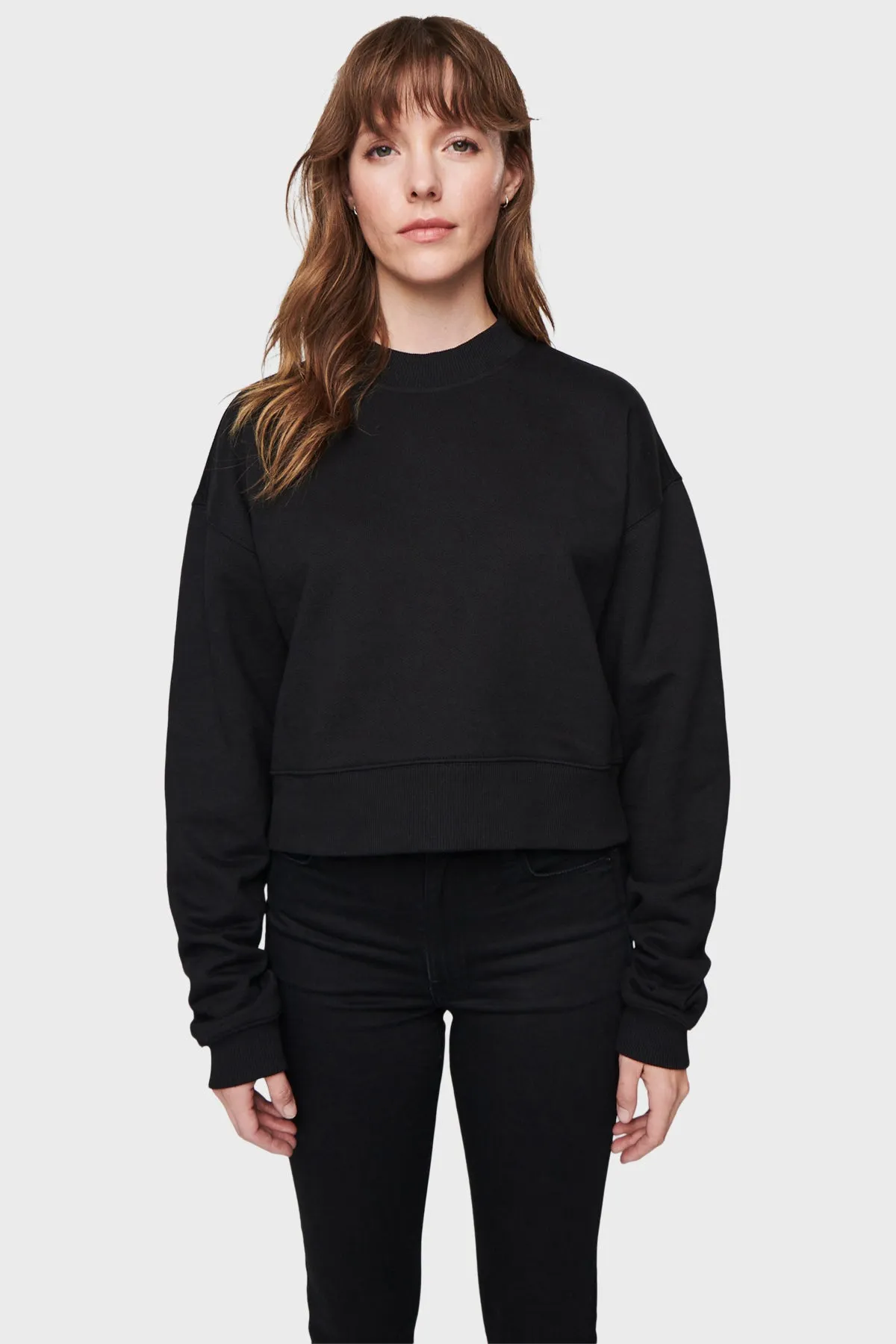 DSTLD Women's Mock Neck in Black