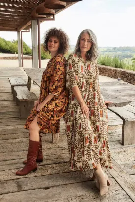 Felix Olivia Dress Chocolate in Cotton
