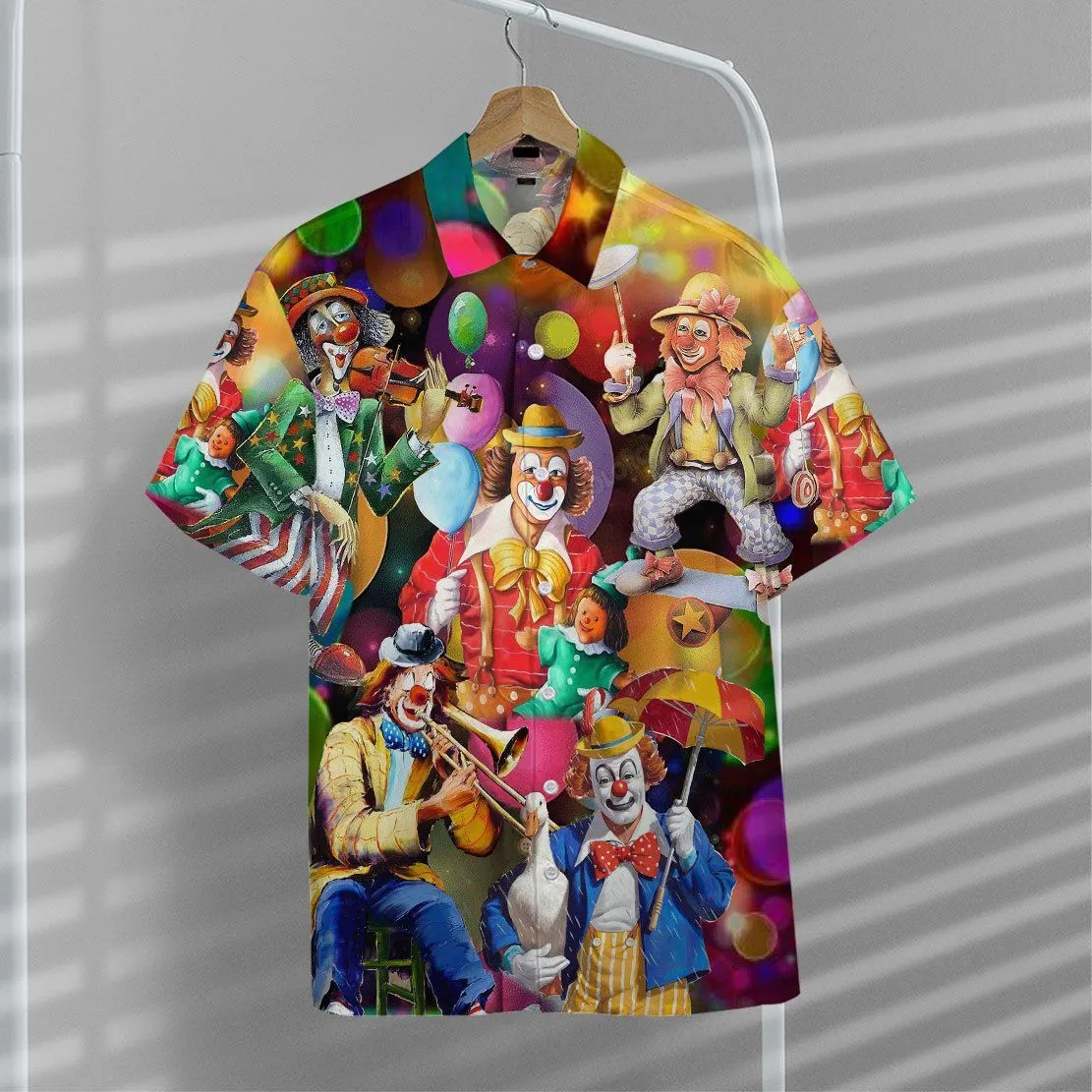Gearhuman 3D Funny Clowns Hawaii Shirt