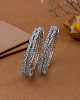 Glamour 4 Pcs Cz Bangles