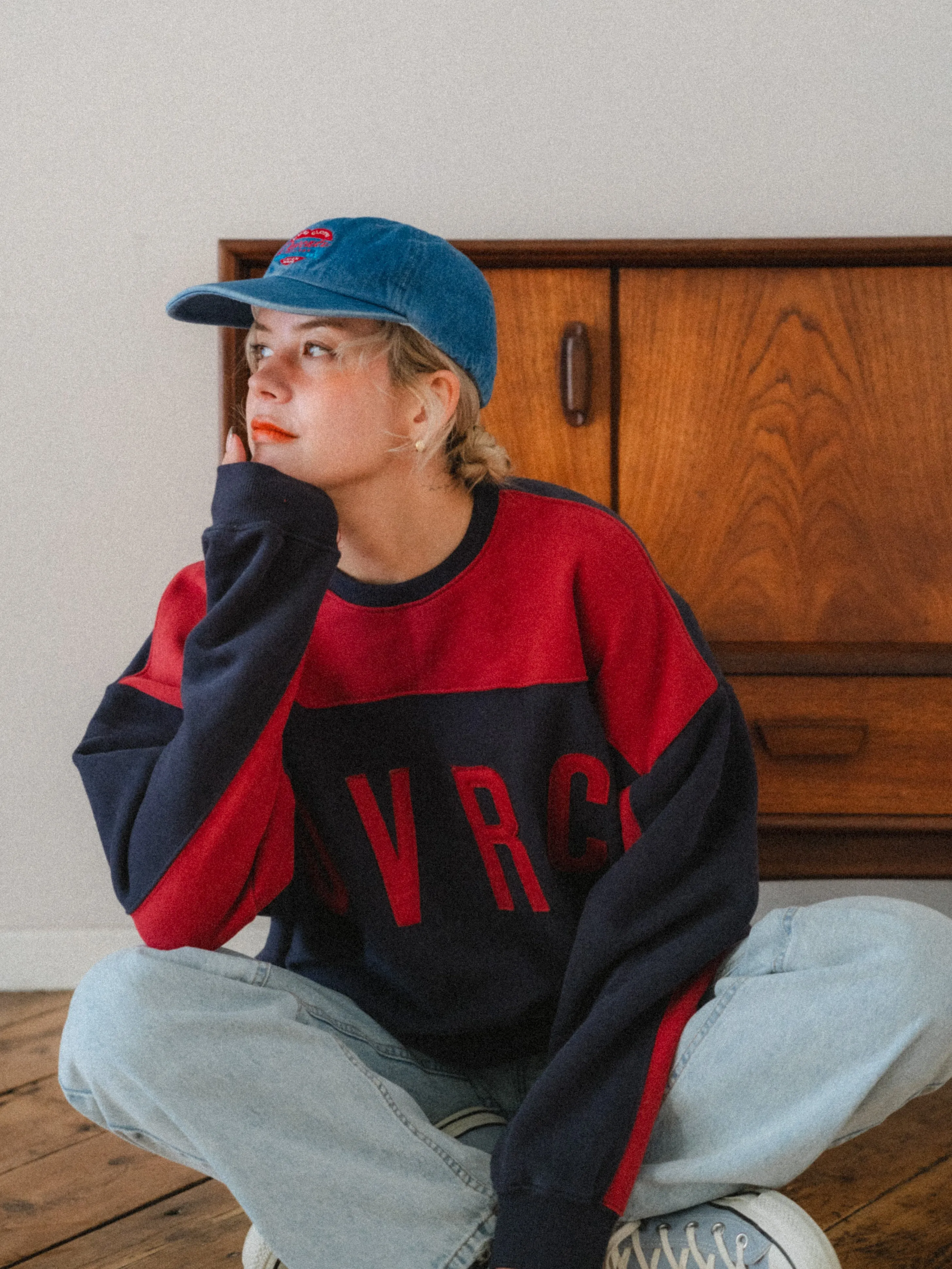 Heart Point Denim Cap