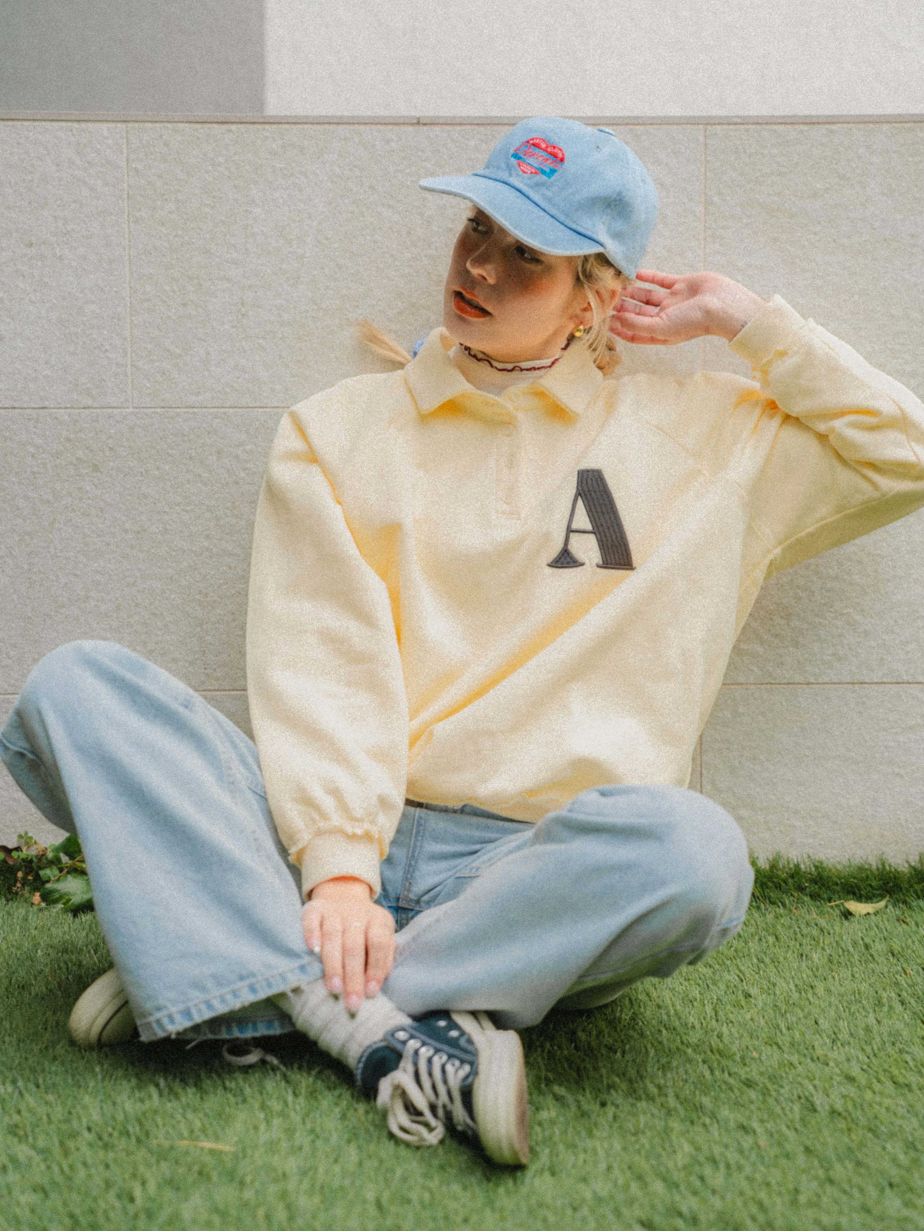 Heart Point Denim Cap