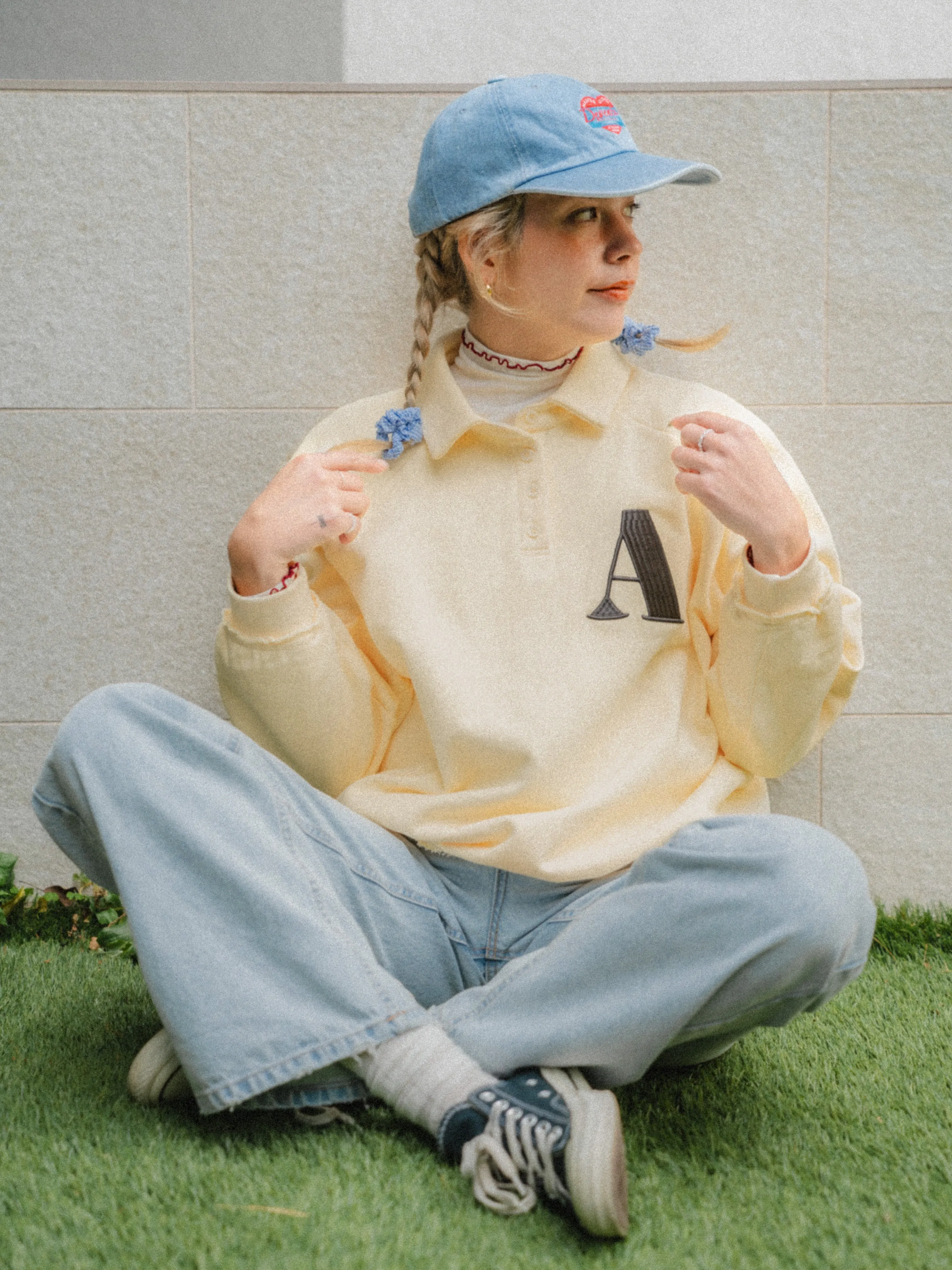 Heart Point Denim Cap