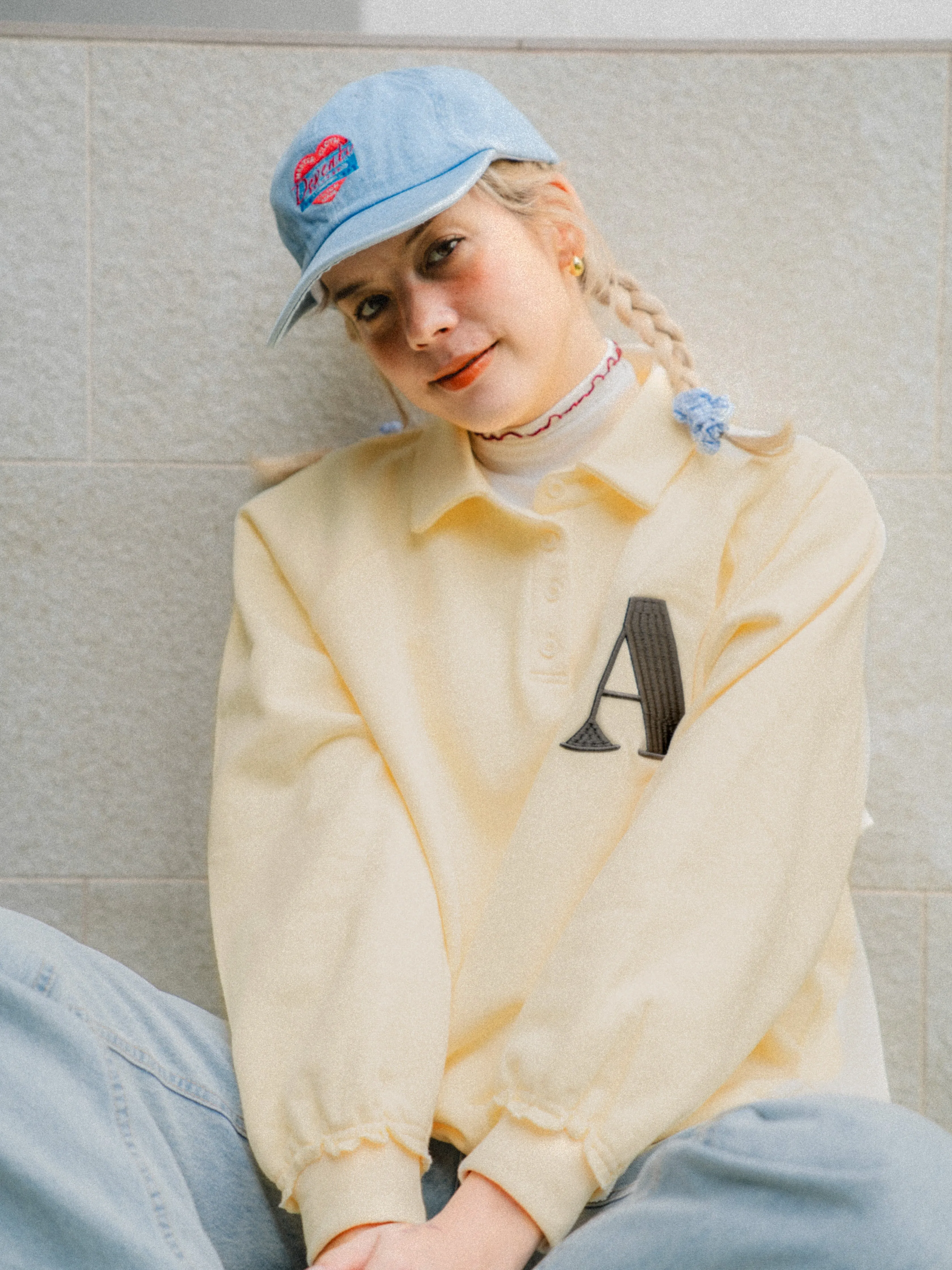 Heart Point Denim Cap