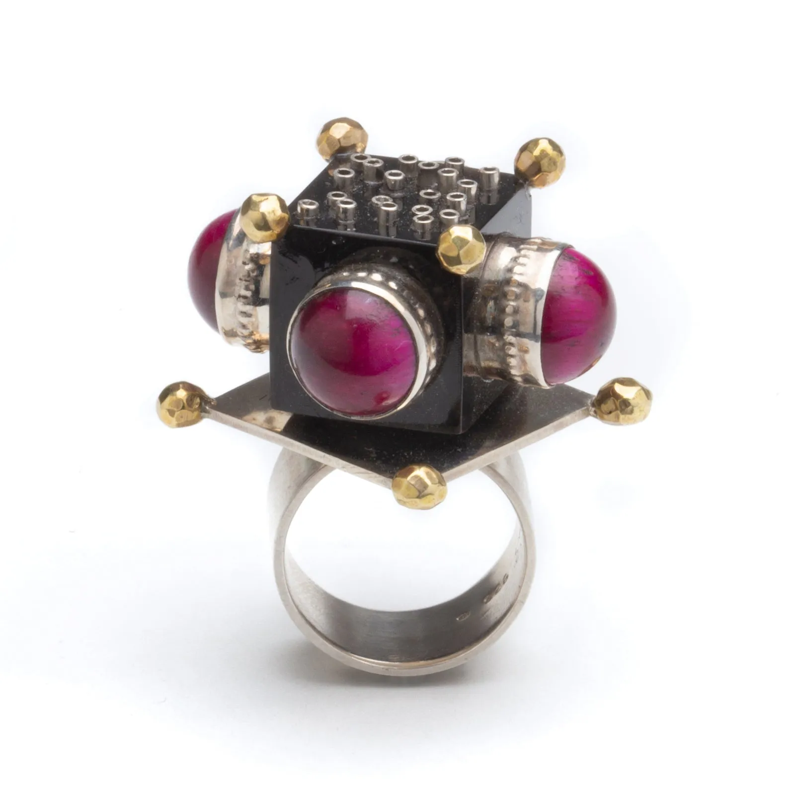 Handcrafted Horia Caltea Arlechino Sterling Silver Ring