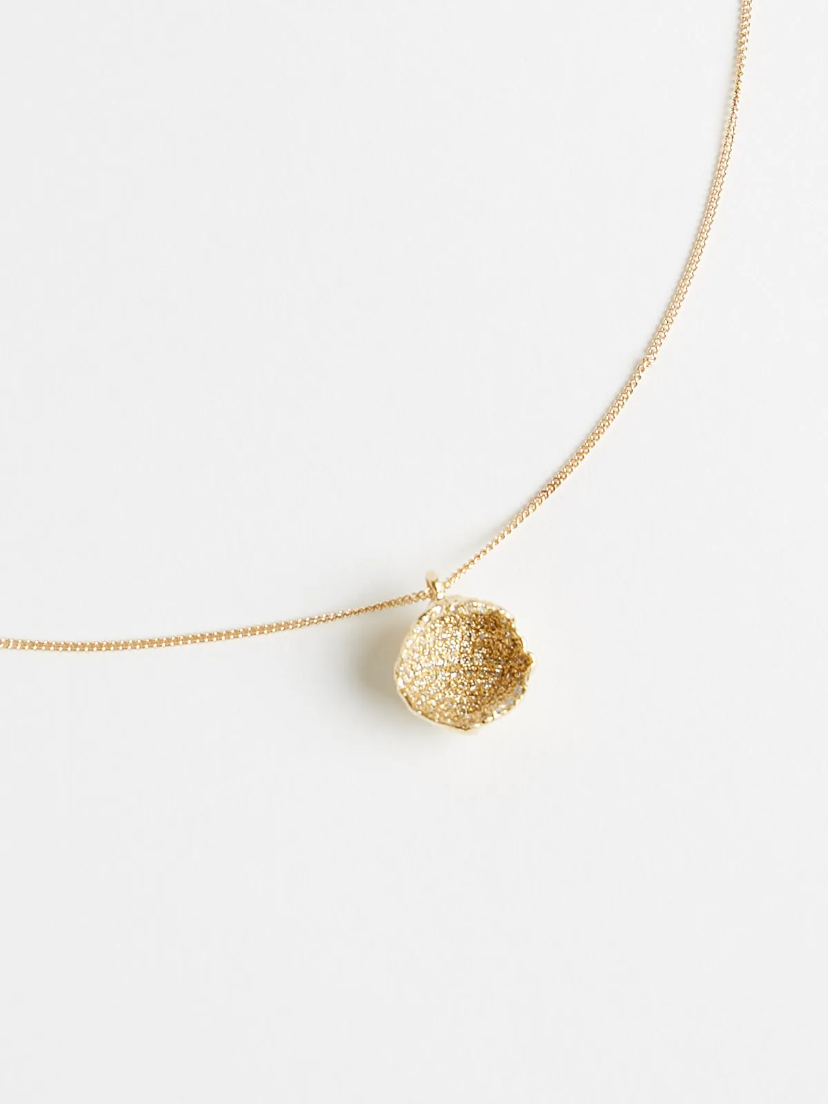 Hydra Pendant in 14k Yellow Gold with White Diamond Pave