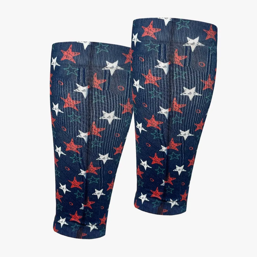 Illustrated Stars Compression Leg Sleeves