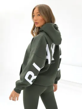 Isabel Oversized Hoodie - Khaki Green