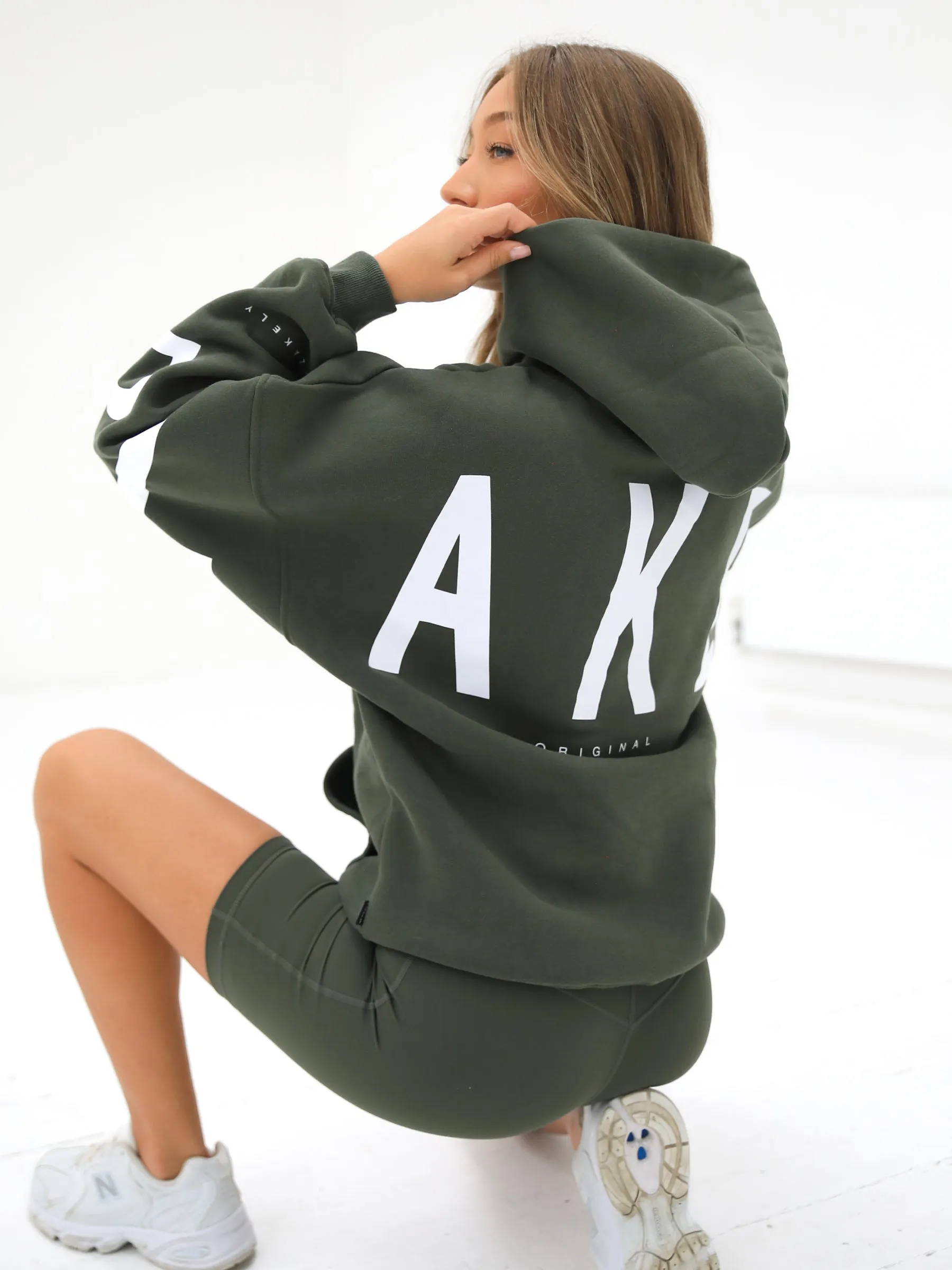 Isabel Oversized Hoodie - Khaki Green