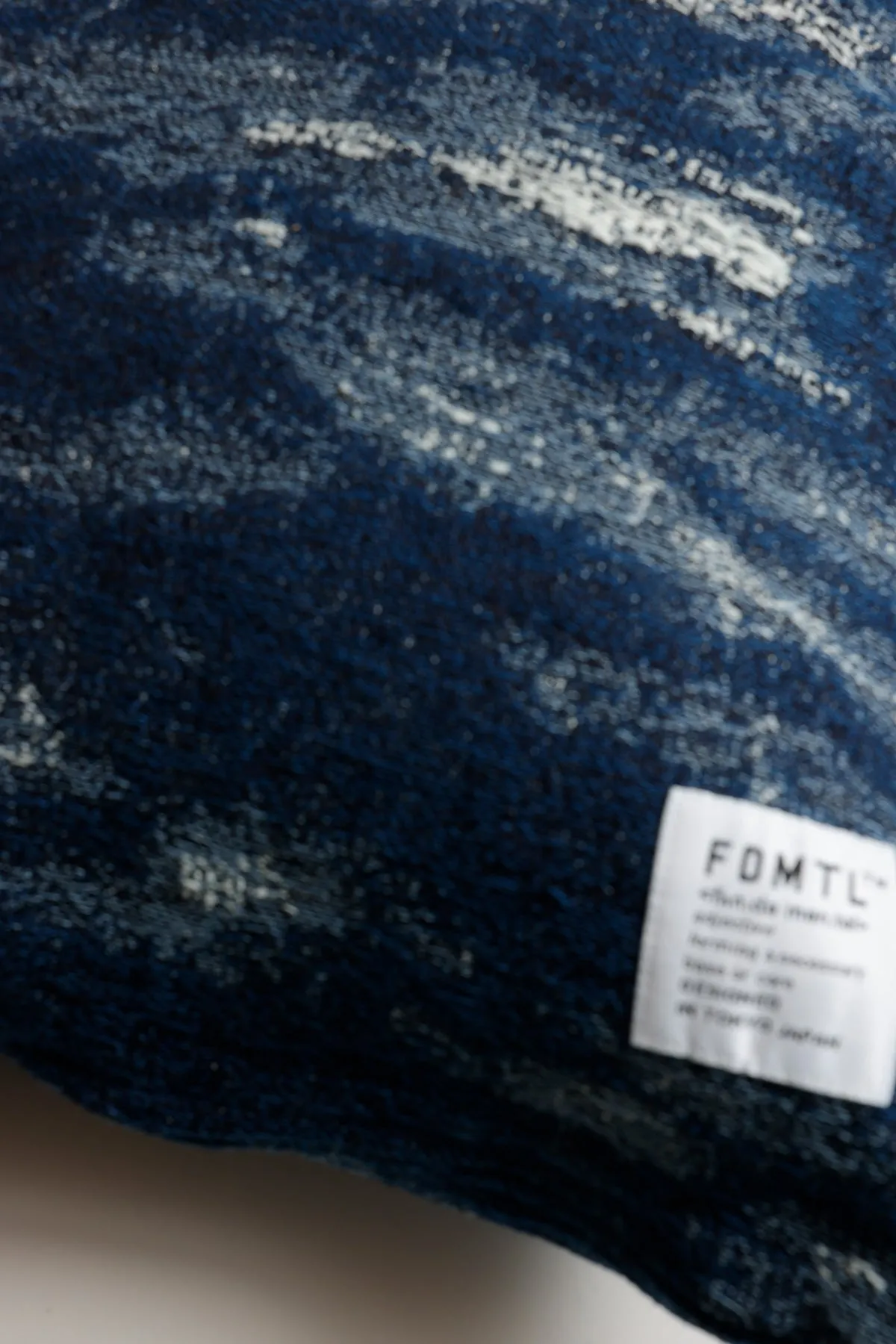JACQUARD DENIM CUSHION COVER