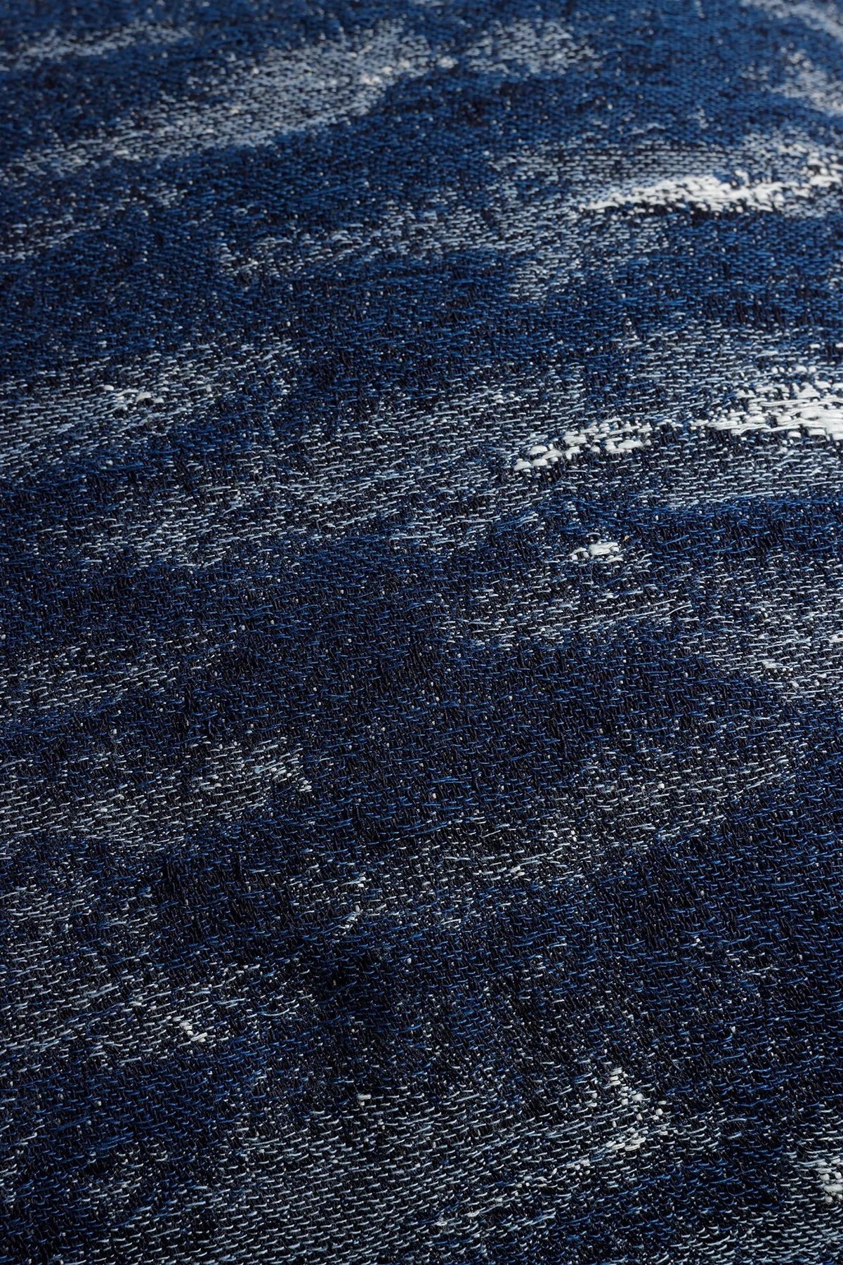JACQUARD DENIM CUSHION COVER