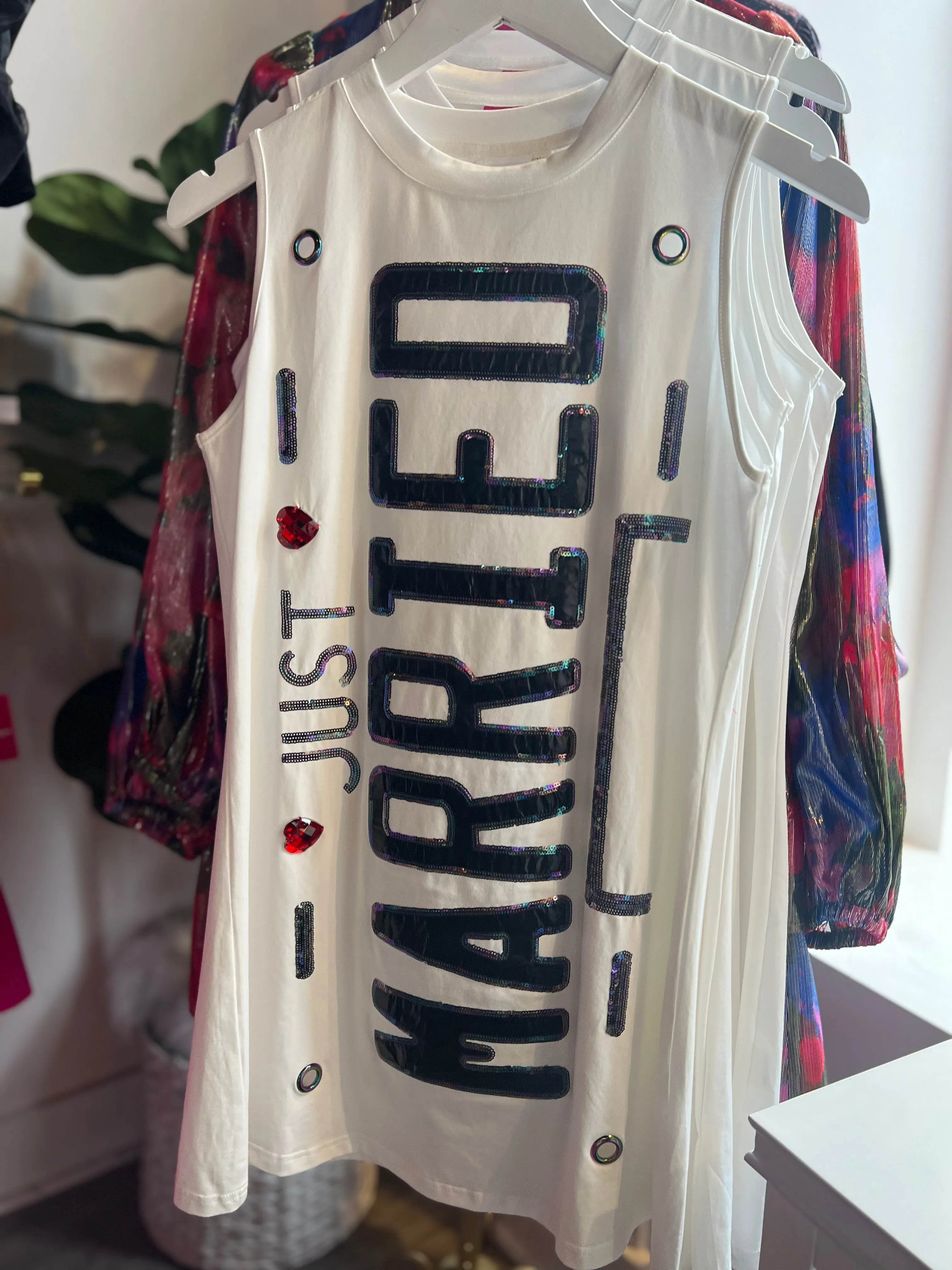 Just Married Tank Dress