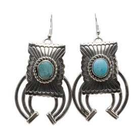 Kingman Turquoise Naja Earrings | Lambert Perry