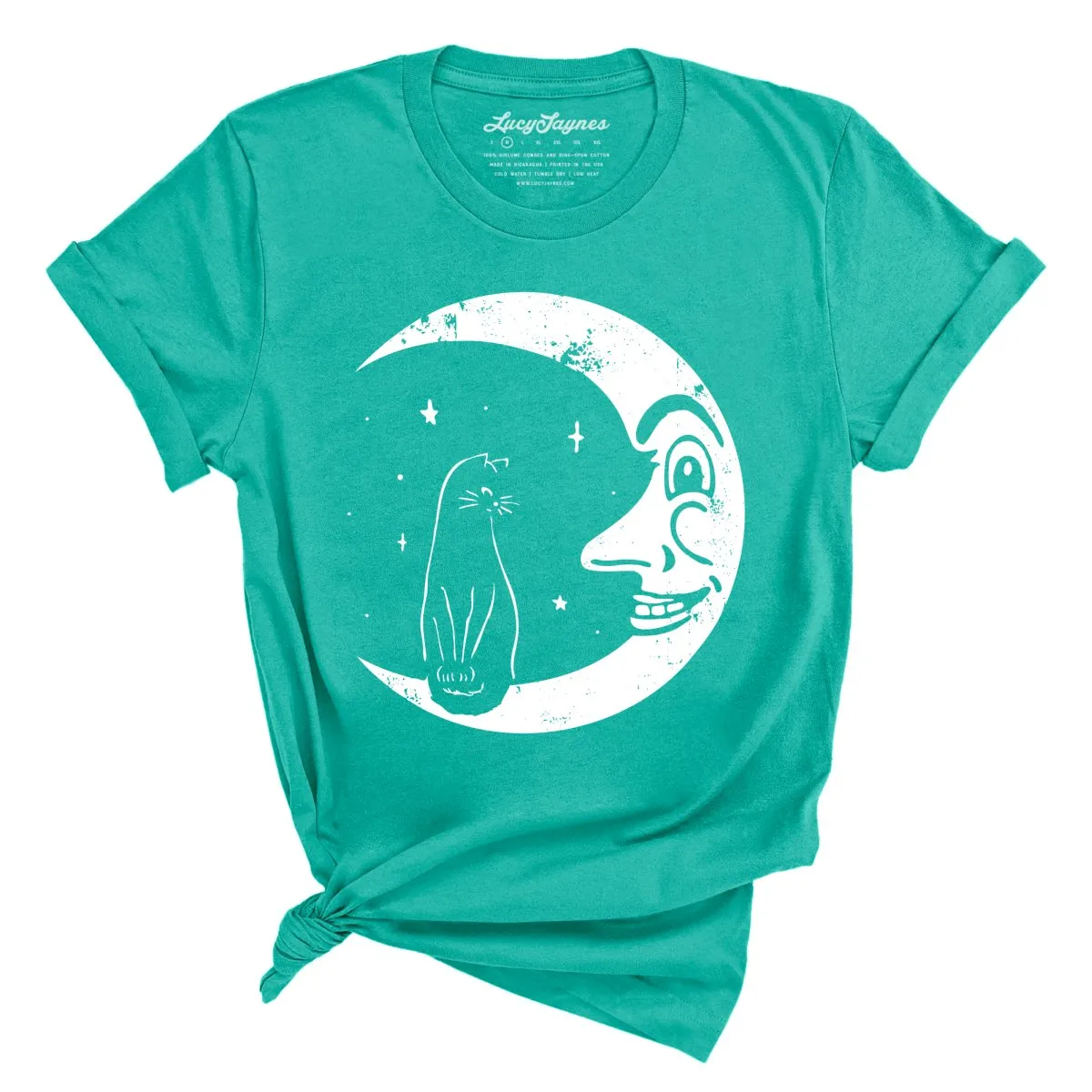 Kitty On The Moon Tee