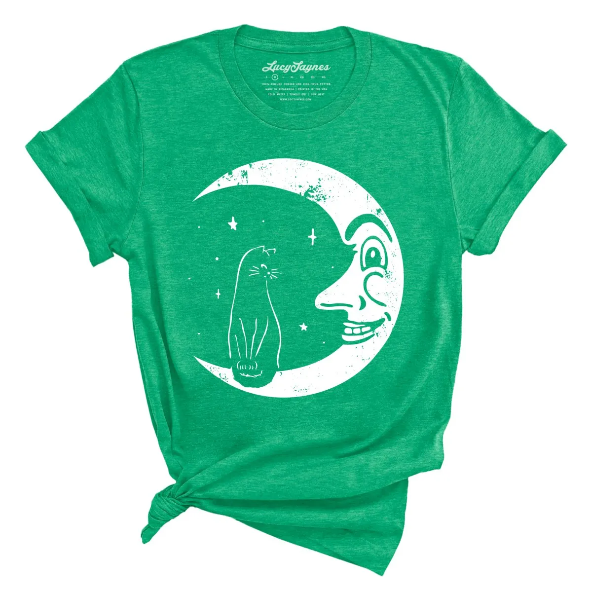 Kitty On The Moon Tee