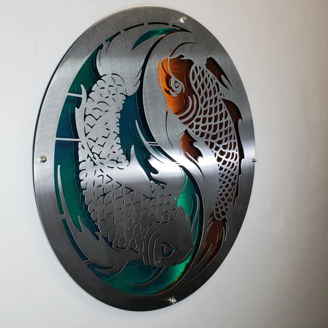 Koi Fish Ying Yang / Double Layered