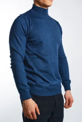 Leeds Slim Fit Mockneck Euro Sweater