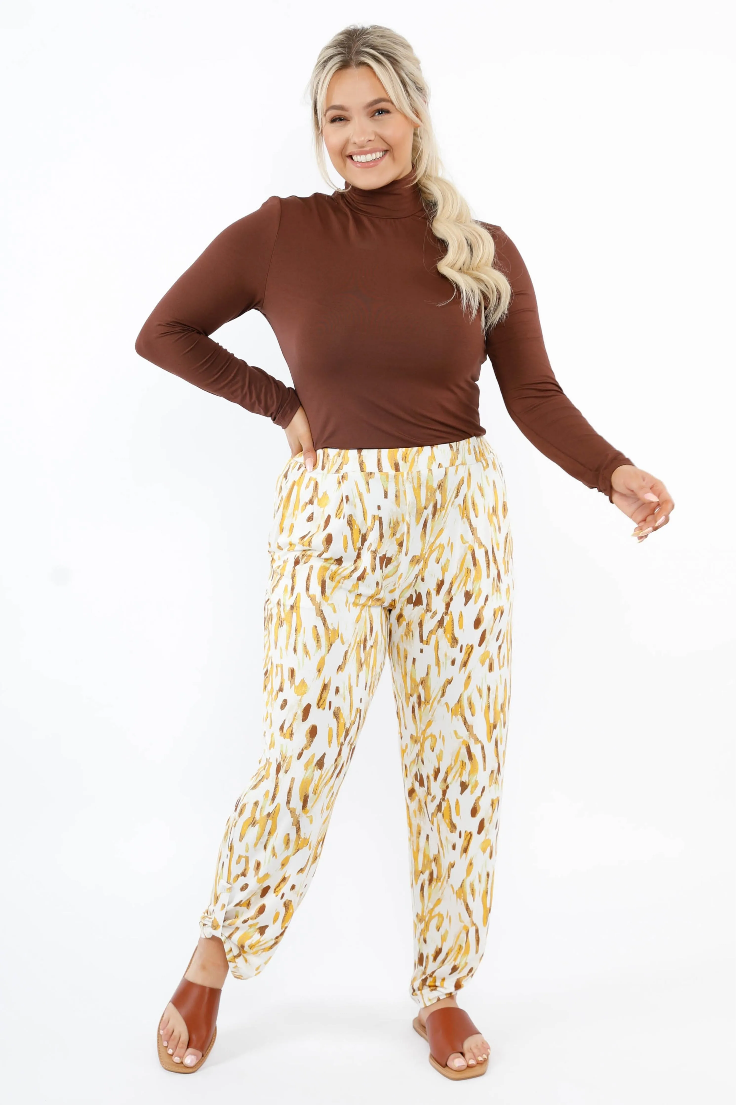Long Sleeve High Neck Basic | Chocolate | FINAL SALE