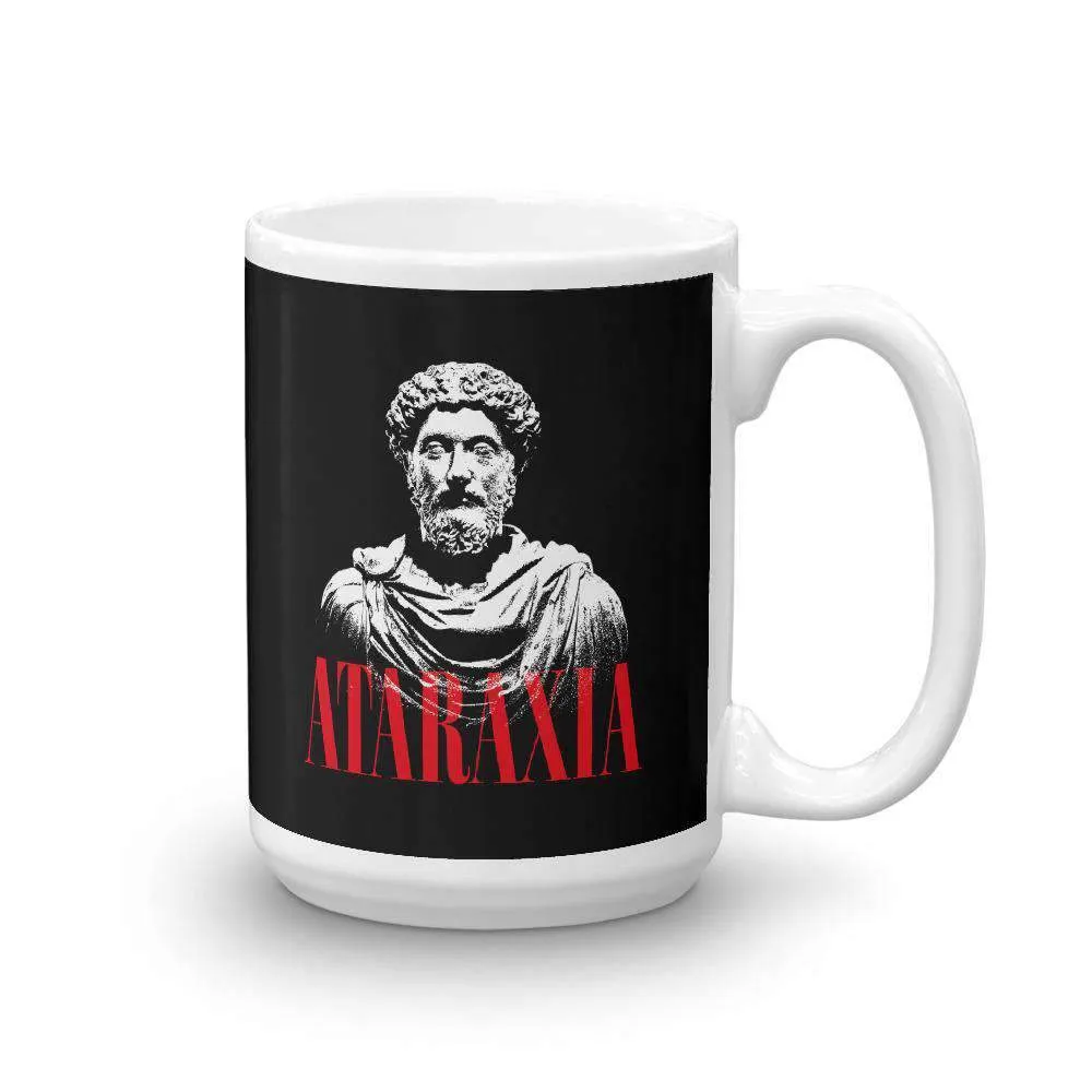 Marc Aurel Bust - Ataraxia Stoic Ethics - Mug