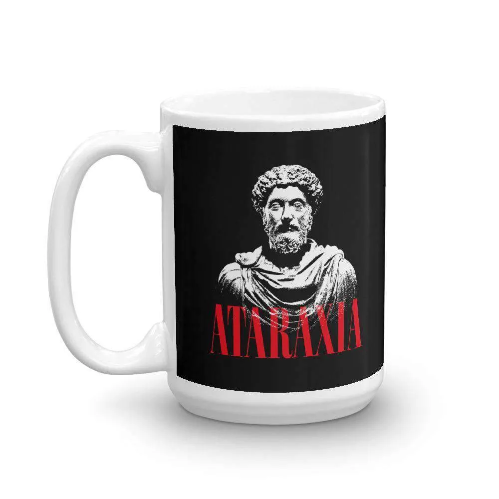 Marc Aurel Bust - Ataraxia Stoic Ethics - Mug