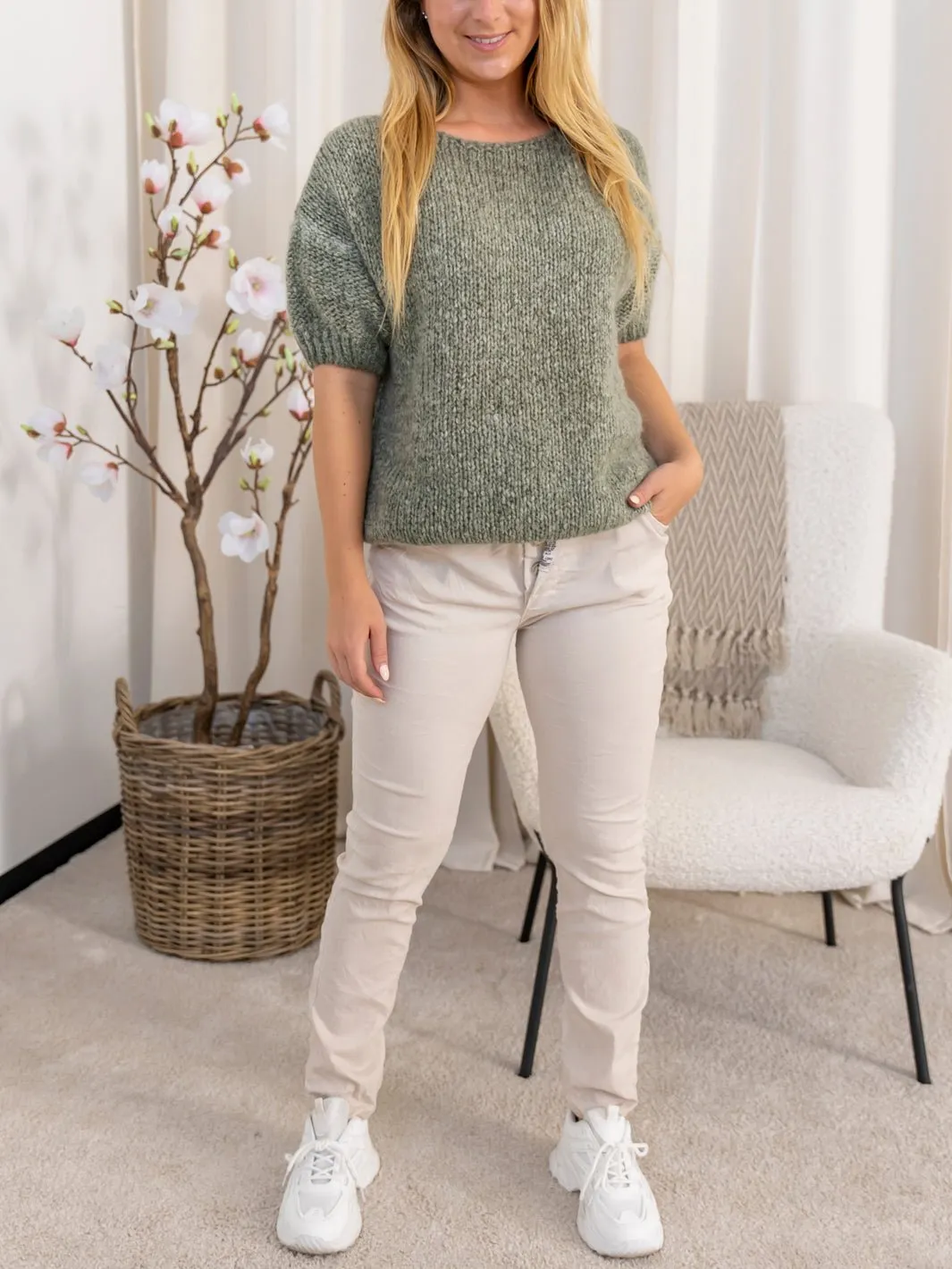 Marta du Chateau Whitney knit kaki