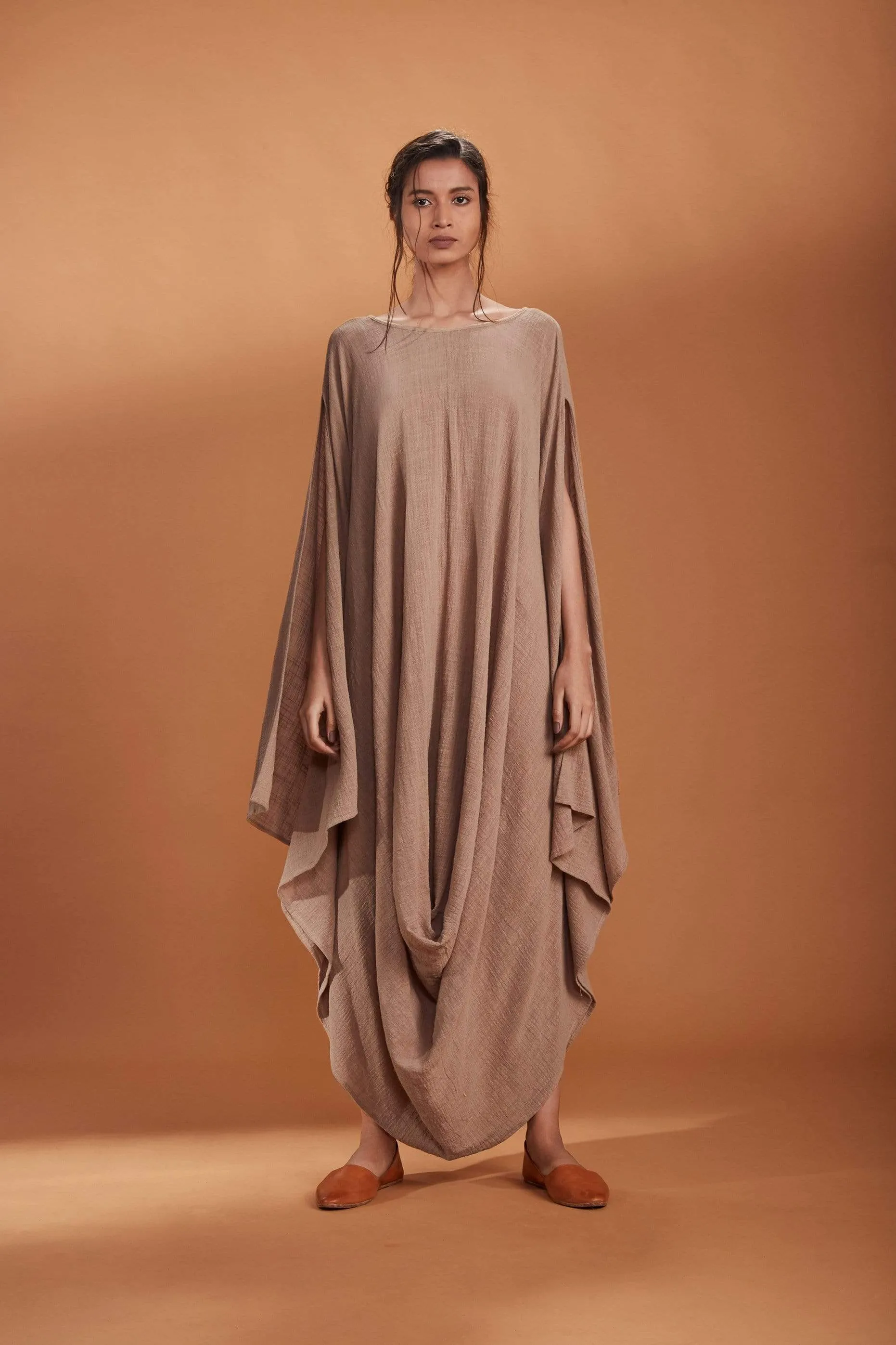 MATI COWL DRESS KHAKI