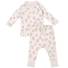 Organic Baby Top & Pants Set | Seashells