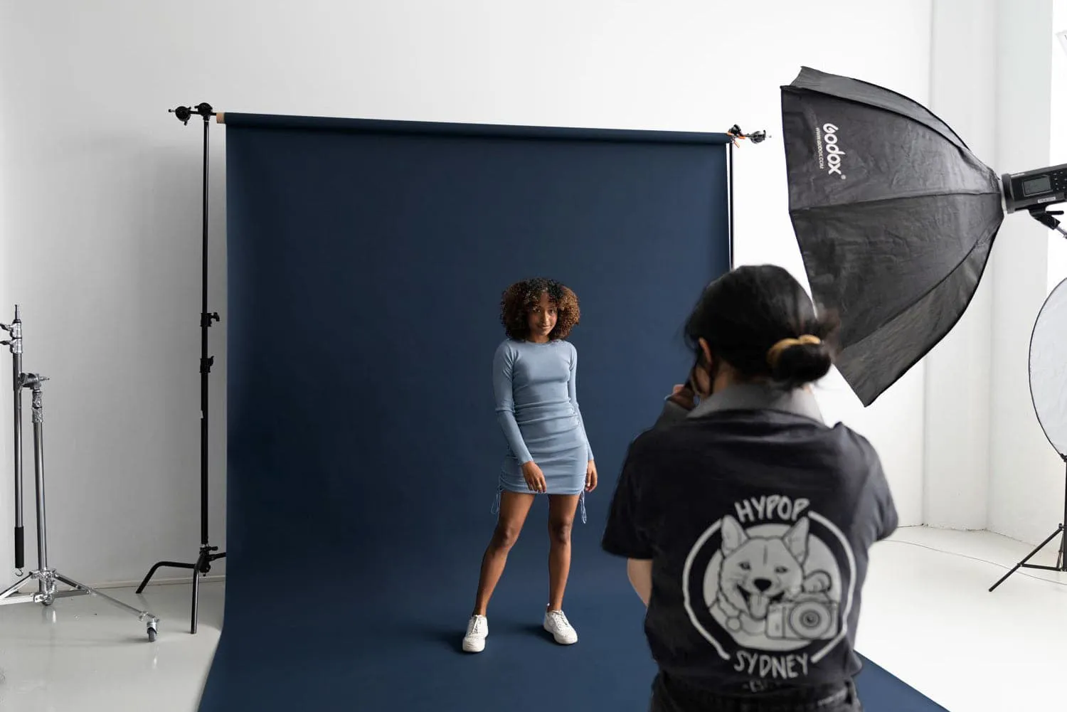 Paper Roll Photography Studio Backdrop Full Length (2.7 x 10M) - Japanese Denim Blue