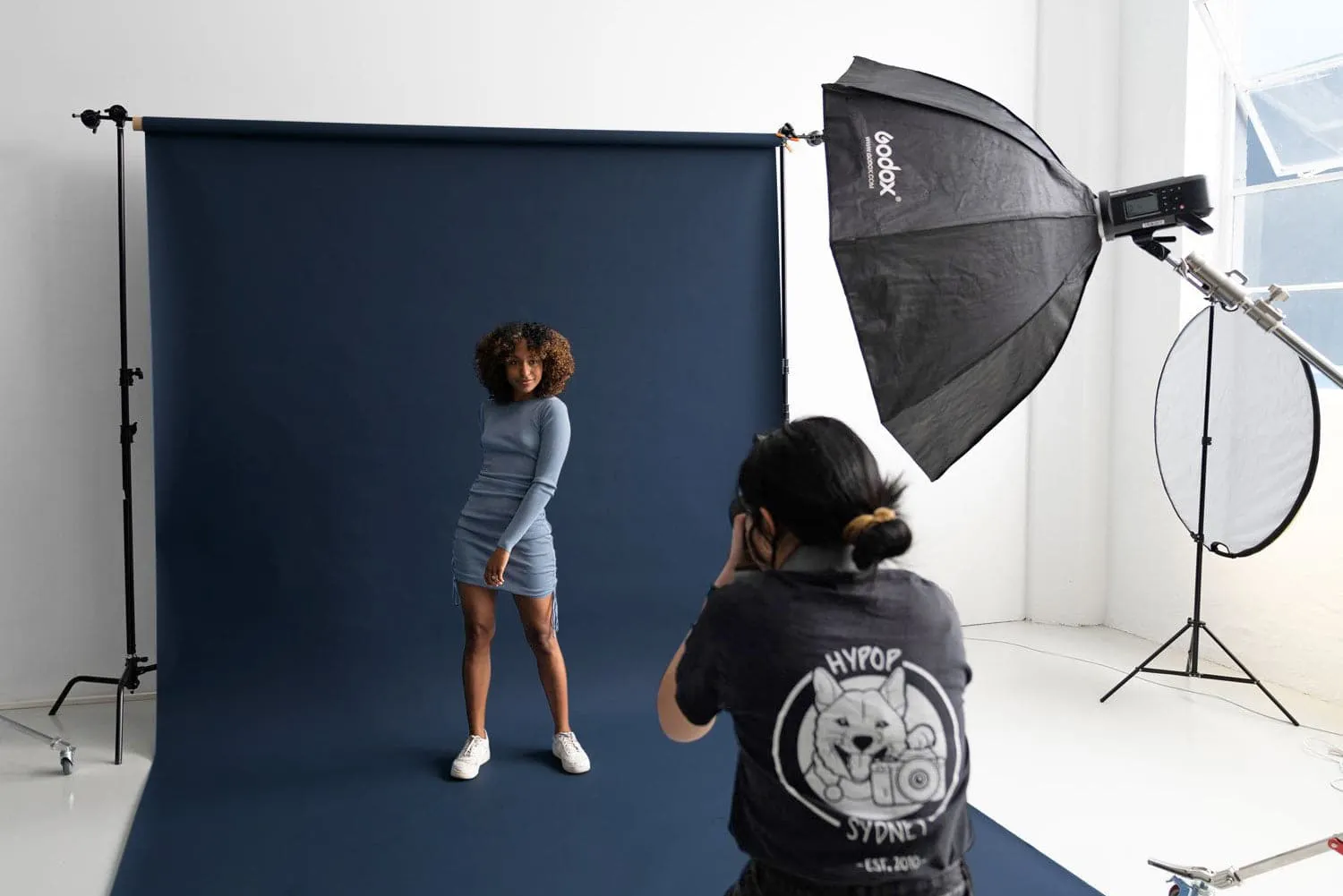 Paper Roll Photography Studio Backdrop Full Length (2.7 x 10M) - Japanese Denim Blue