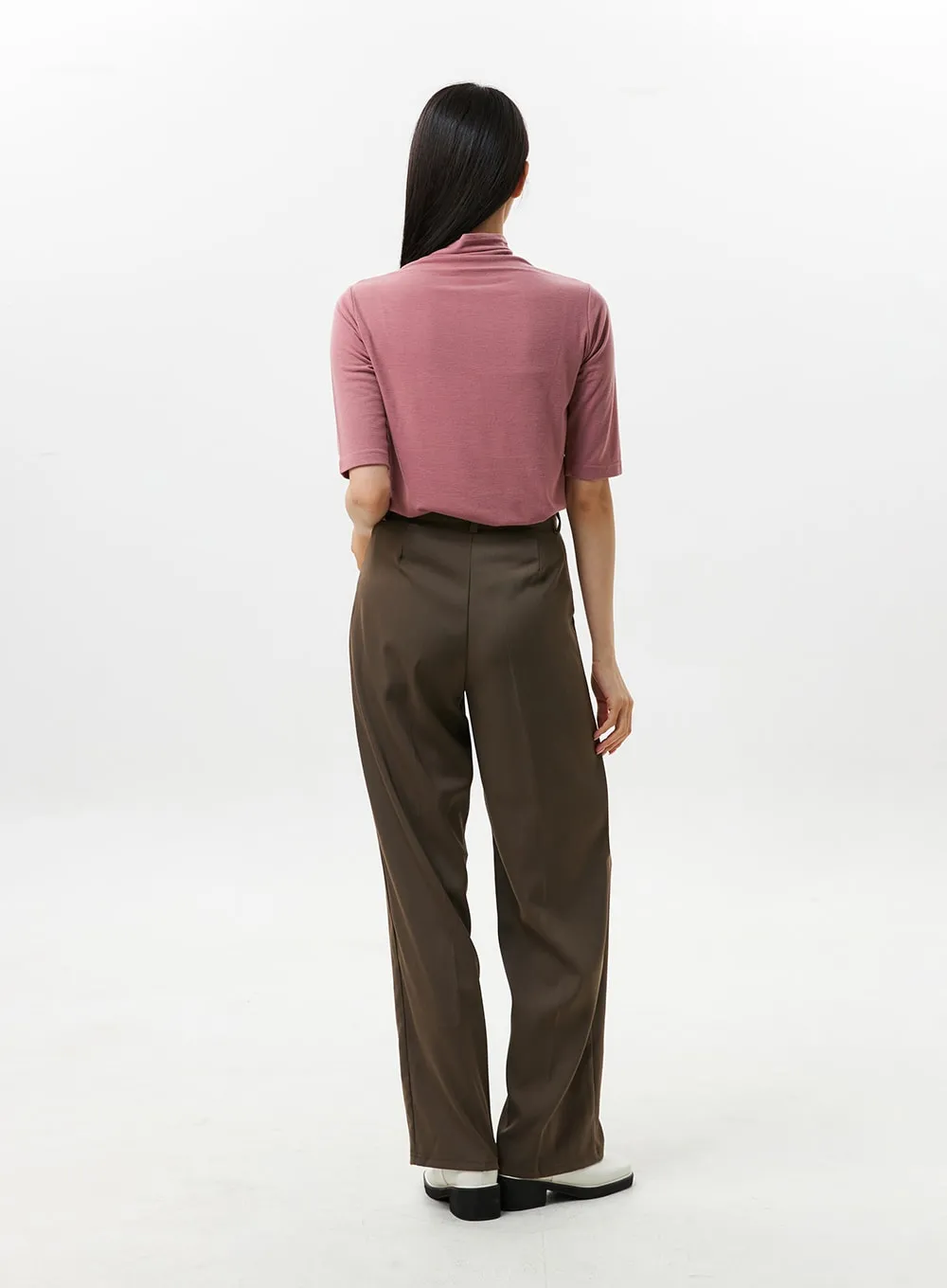 Pintuck Wide Fit Pants OS309