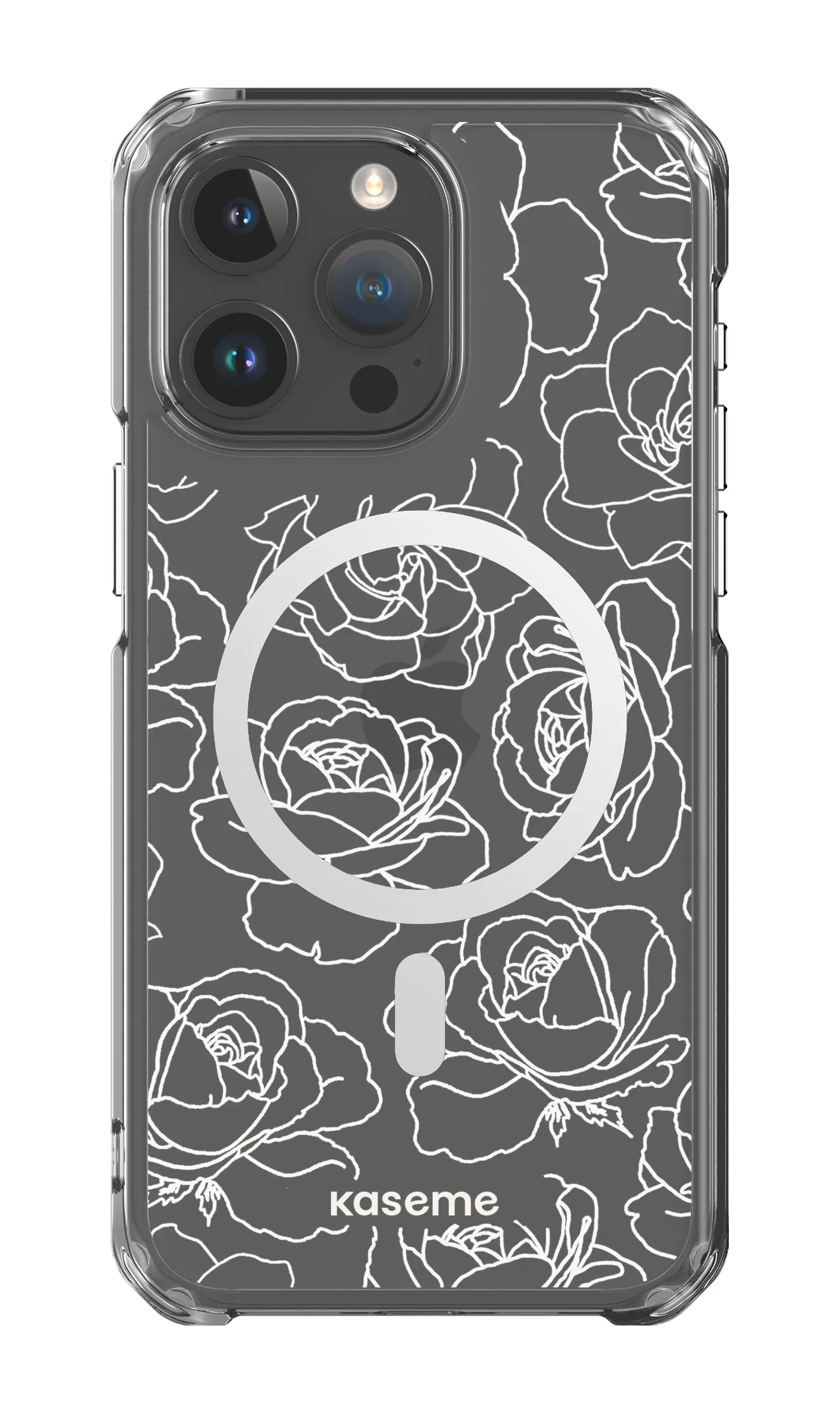Polar Flowers Clear Case