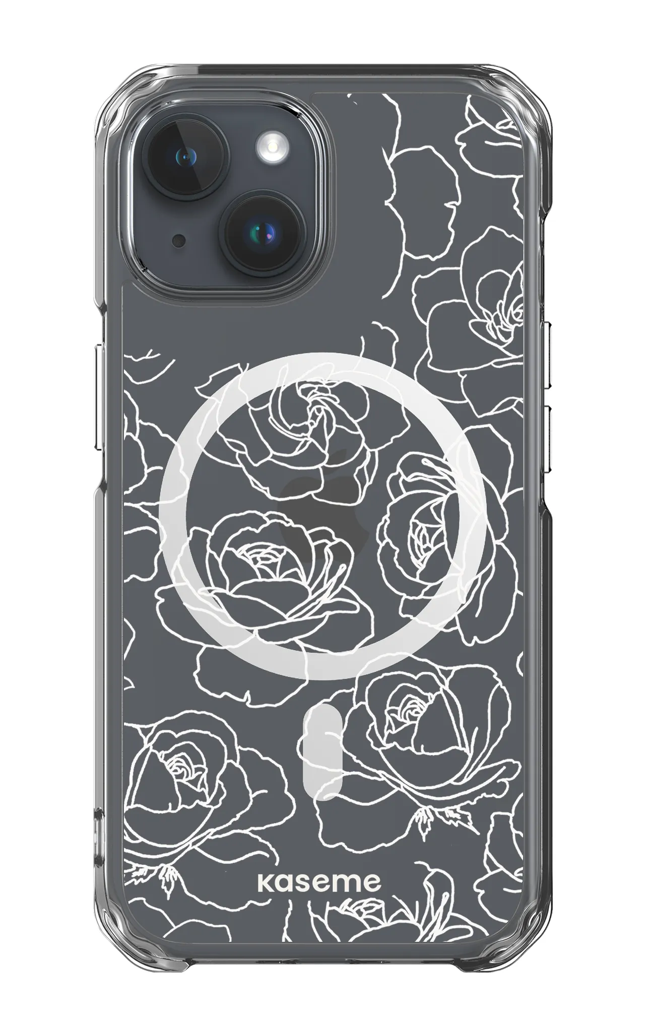 Polar Flowers Clear Case