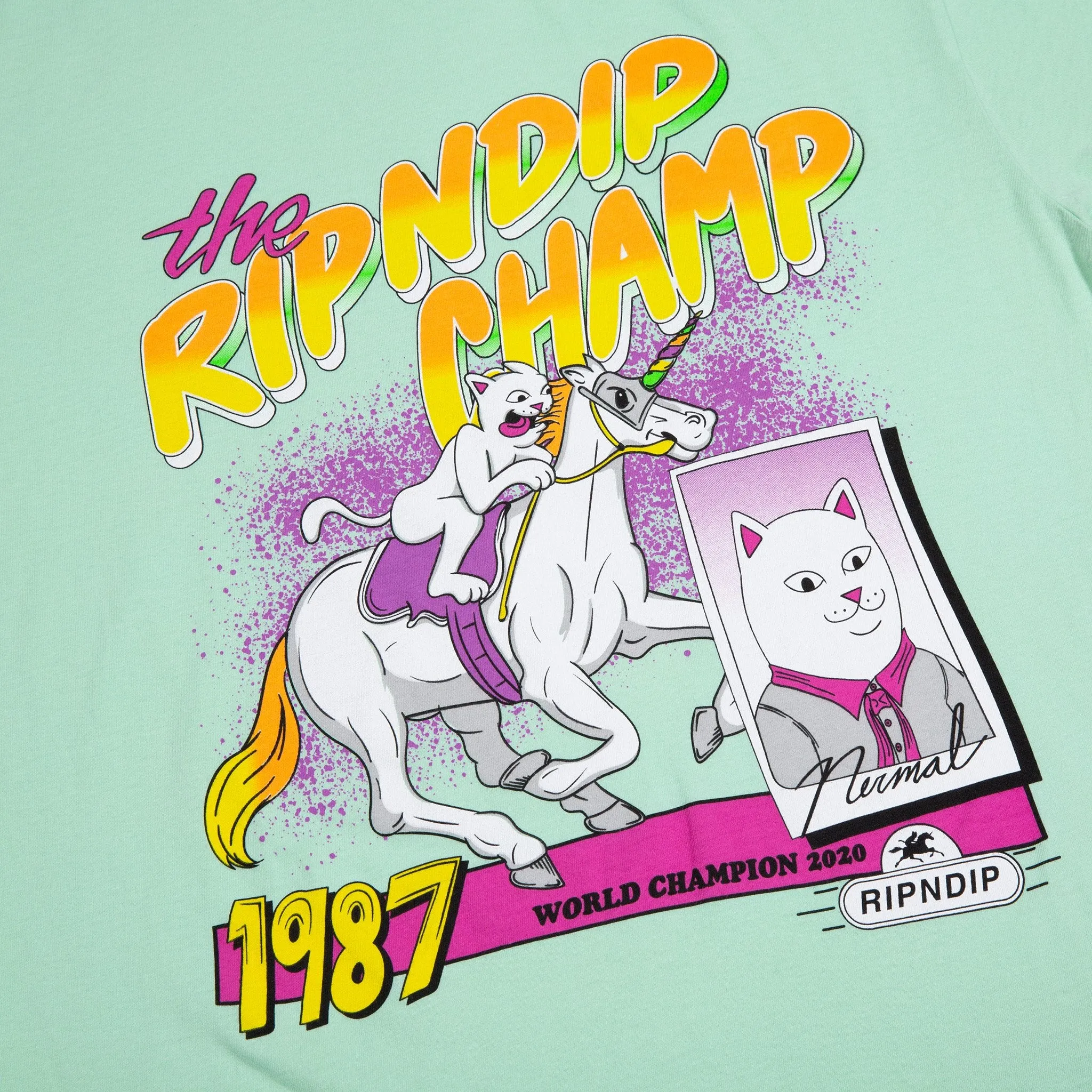 Riding Champ Tee (Light Mint)