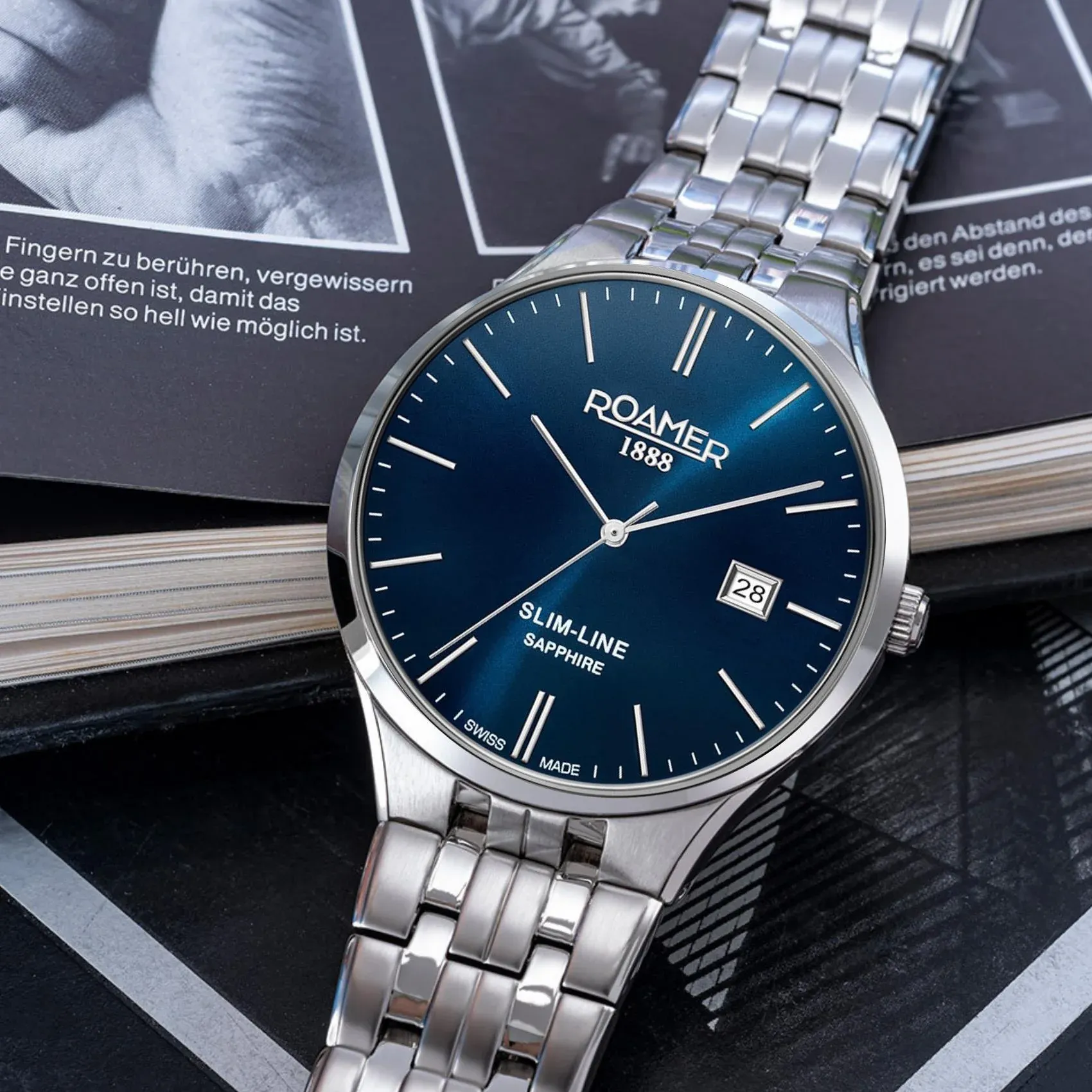 Roamer 512833 41 45 20 Men's Slim Line Classic Wristwatch