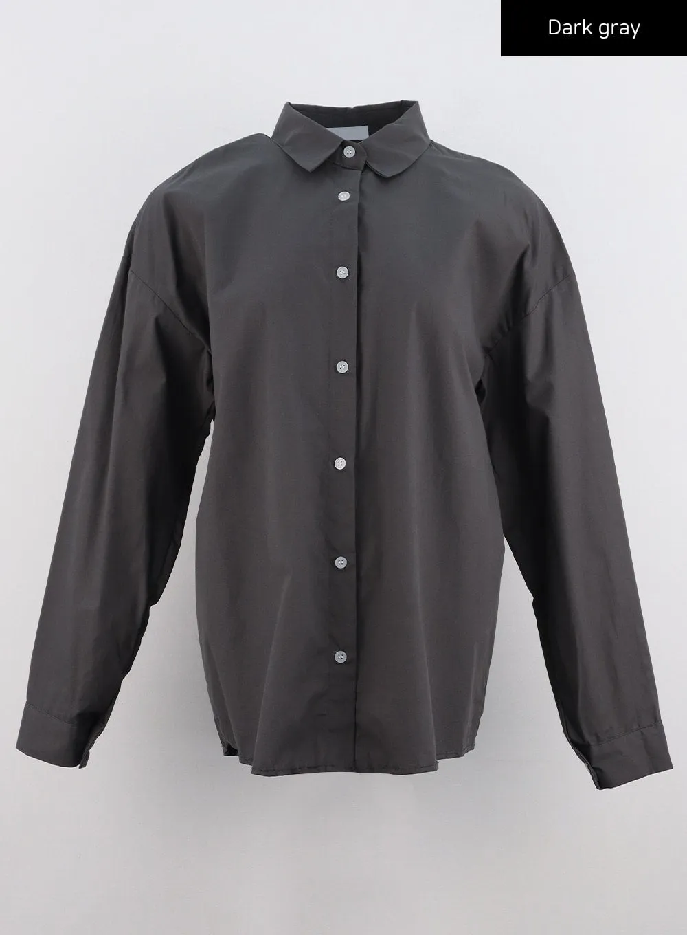 Solid Cotton Collar Shirt IO320