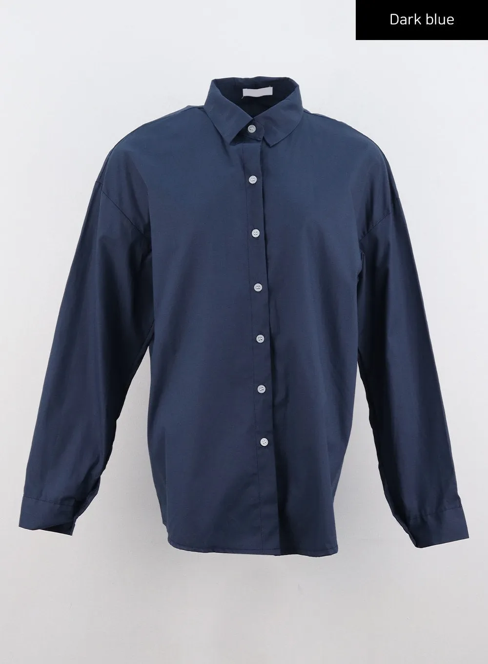 Solid Cotton Collar Shirt IO320