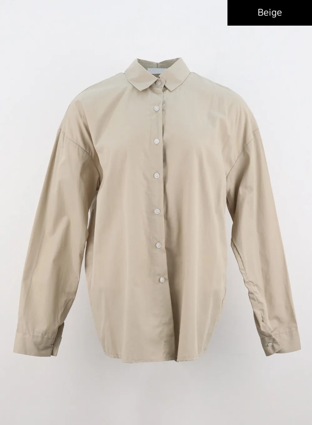 Solid Cotton Collar Shirt IO320