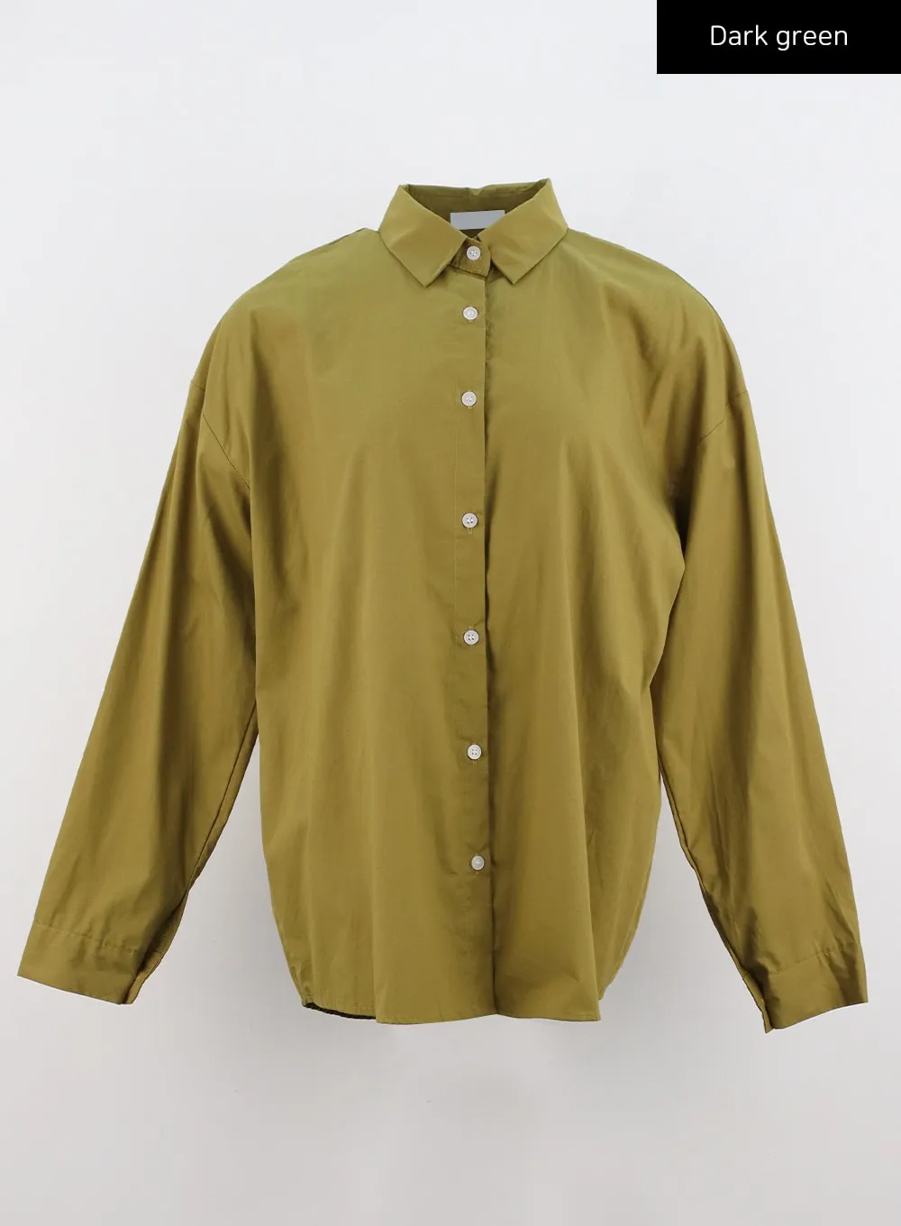 Solid Cotton Collar Shirt IO320