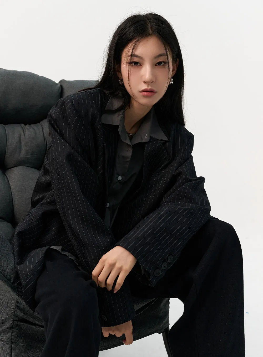 Solid Cotton Collar Shirt IO320