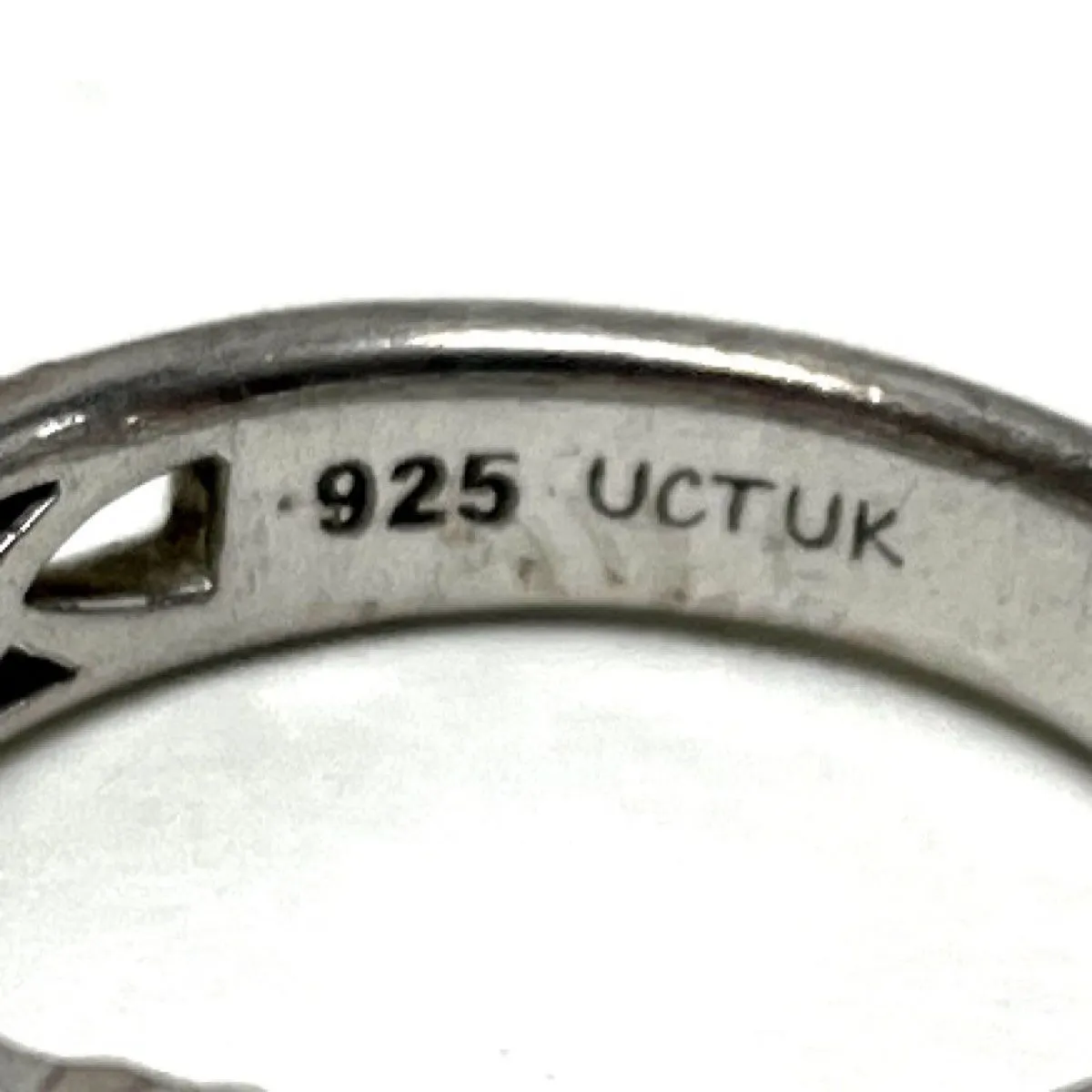 Sterling Silver Claddagh Open Work Design Ring Size 6, 3.67g