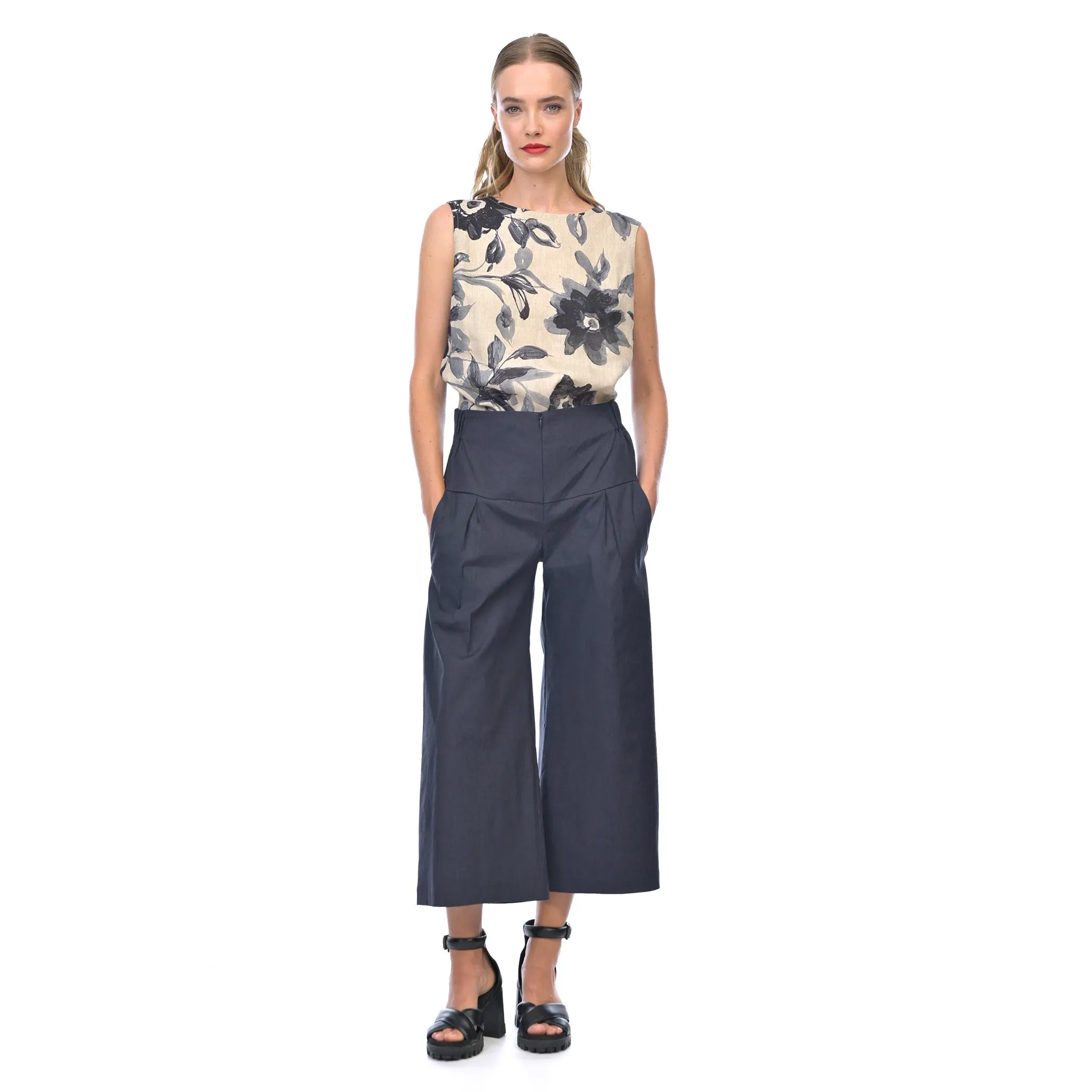 stretch linen flynn pant