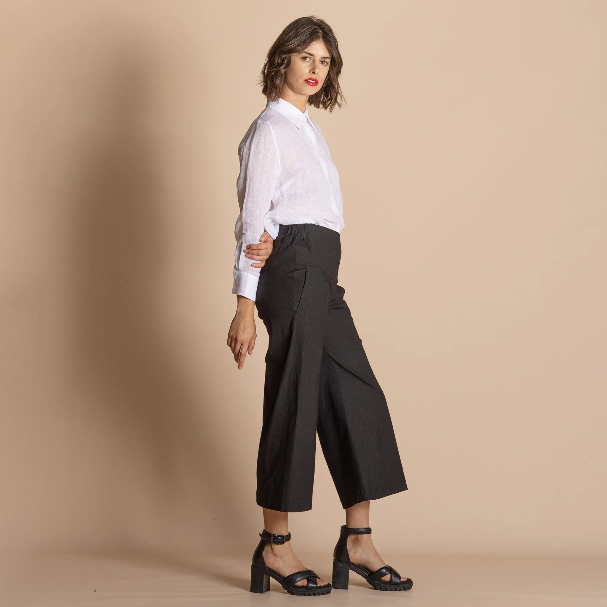 stretch linen flynn pant