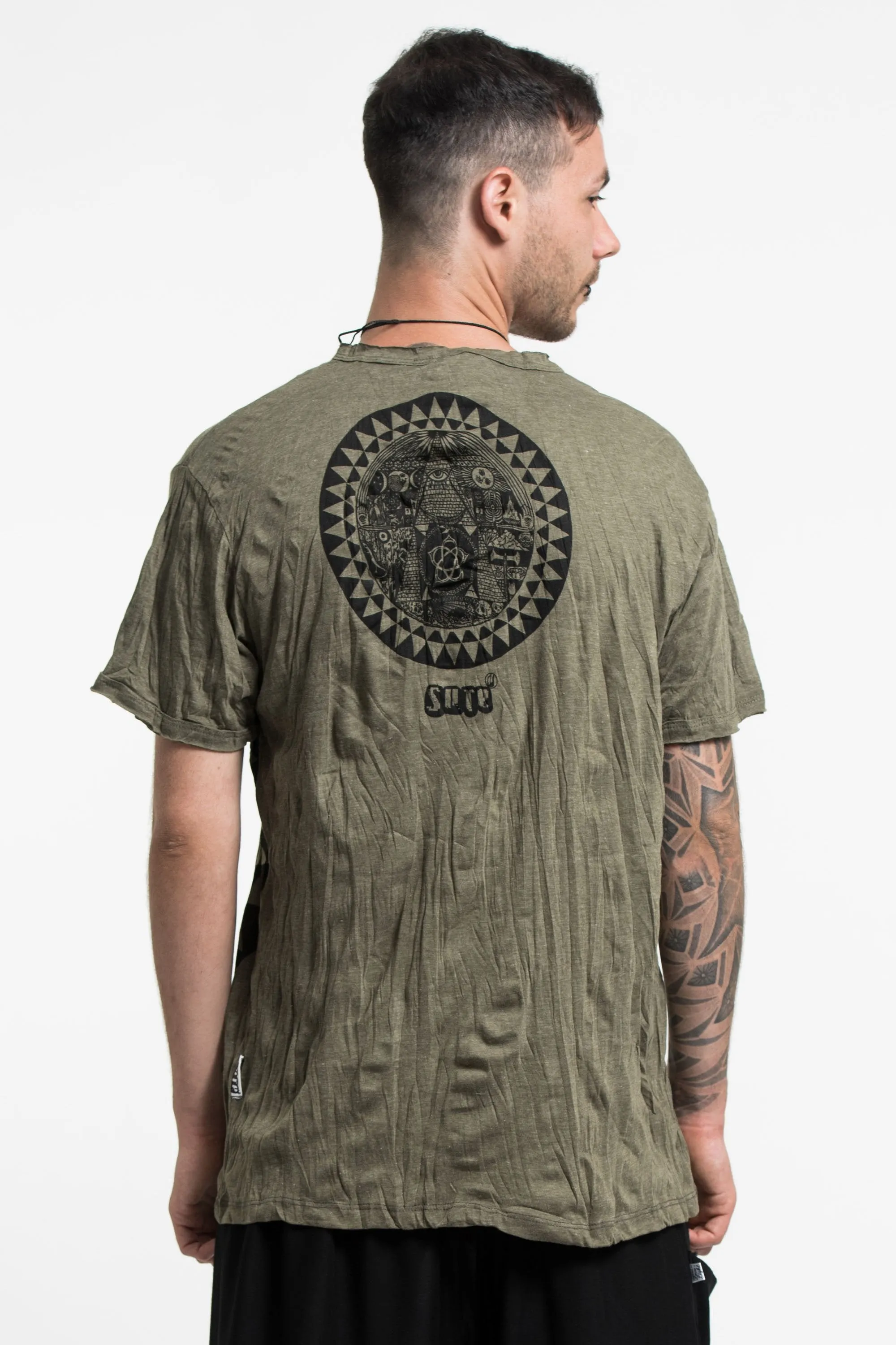 Sure Design Men's Pyramid Eye T-Shirt in Green