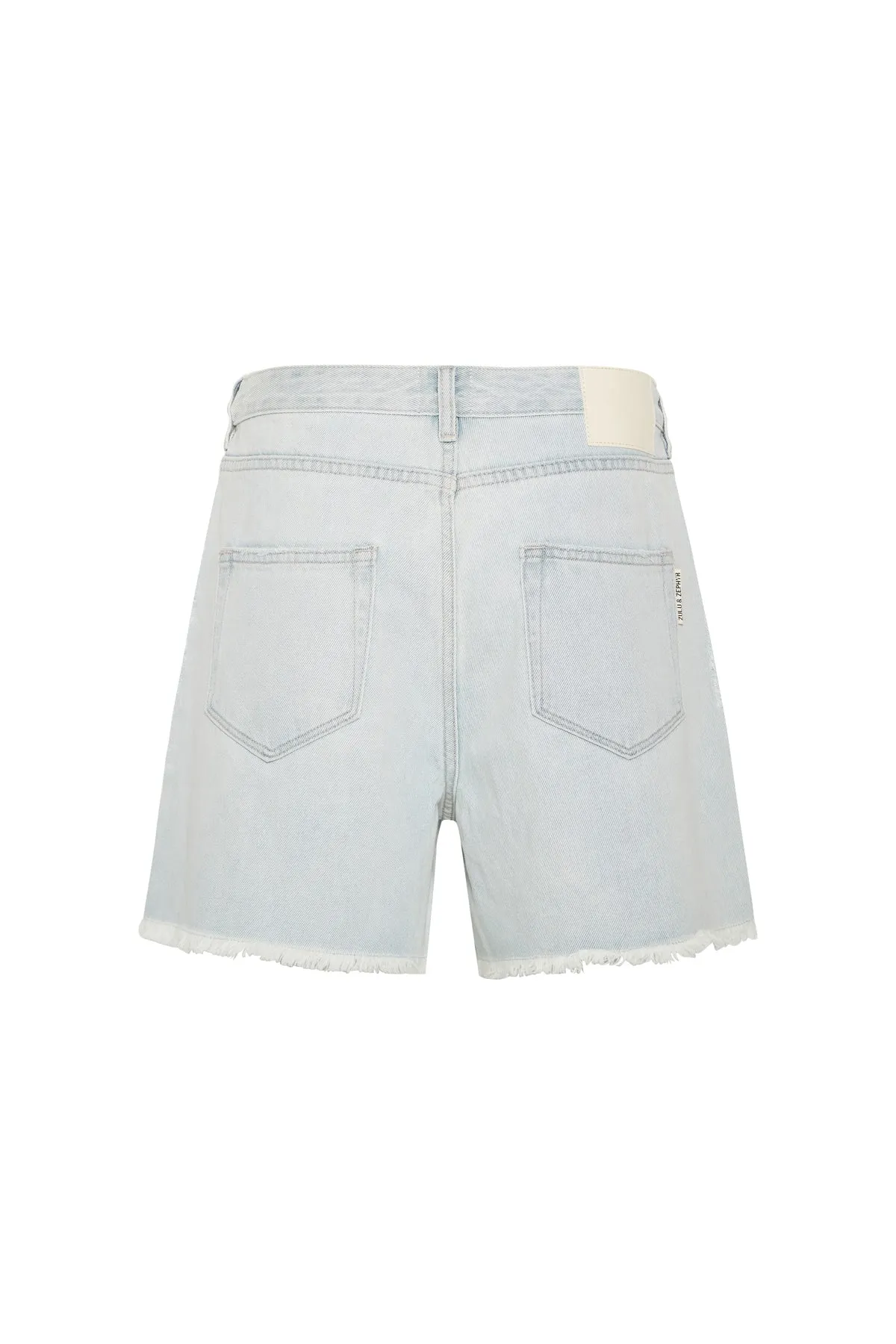 The Boyfriend Short - Washed Blue