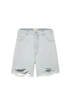 The Boyfriend Short - Washed Blue