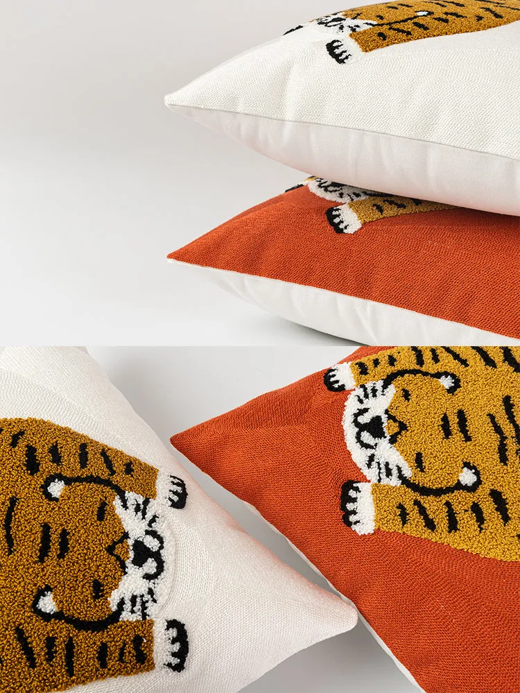 Tiger Patterned Pillow