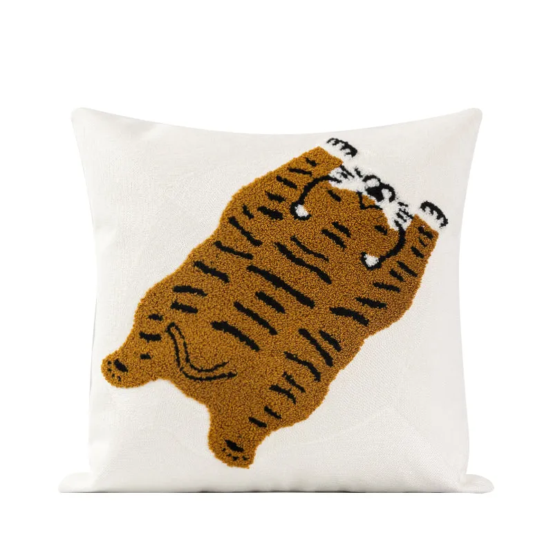 Tiger Patterned Pillow